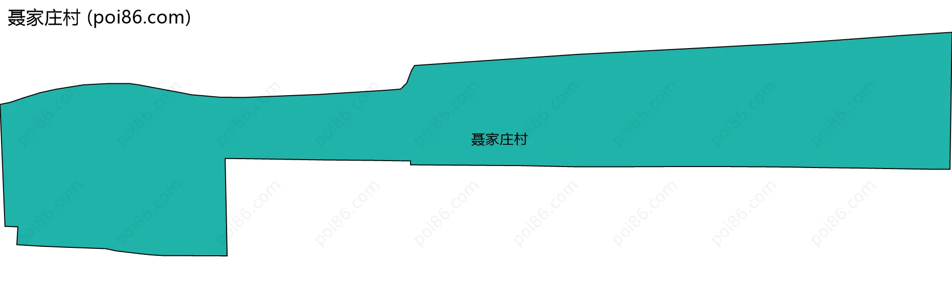 聂家庄村边界地图