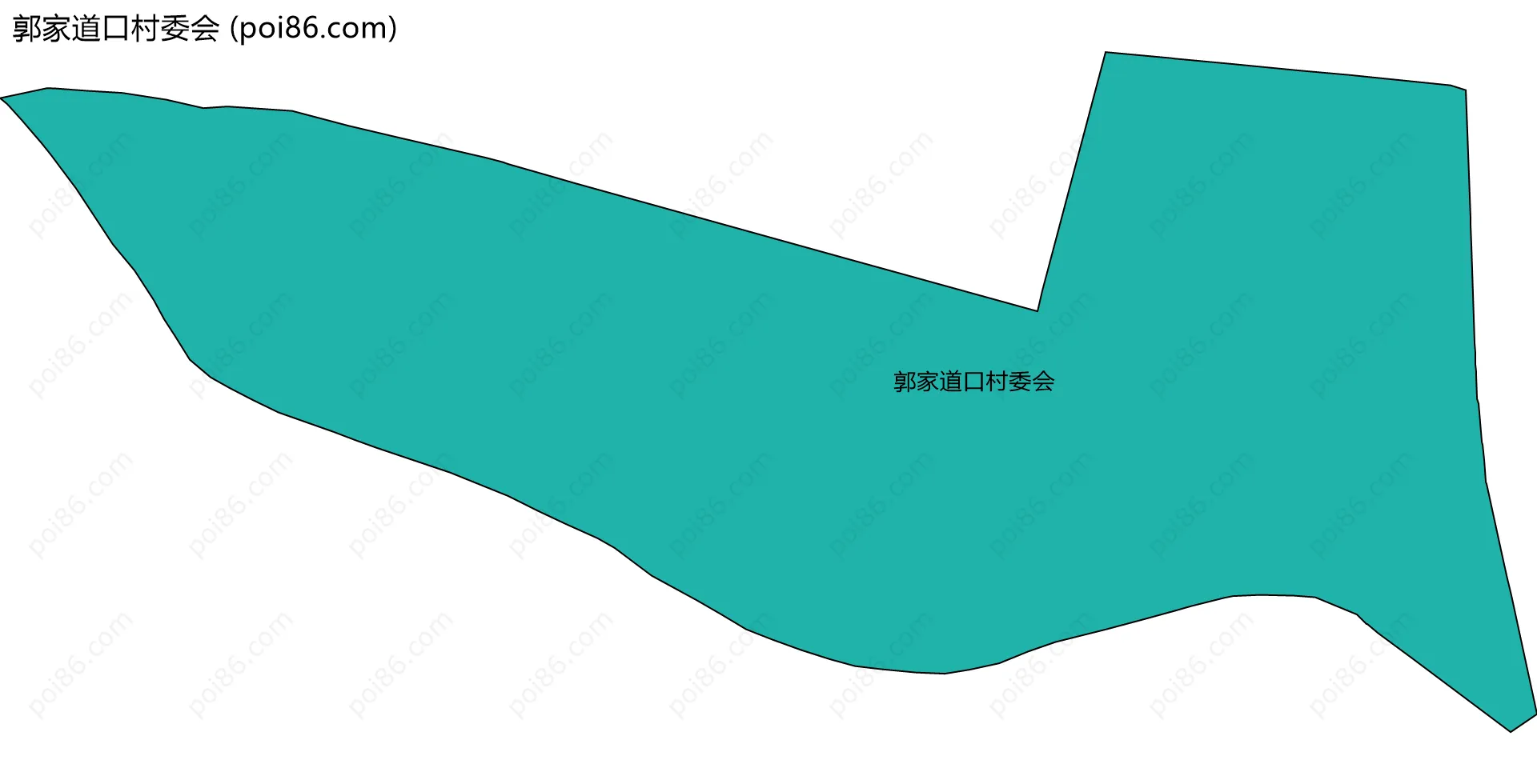 郭家道口村委会边界地图