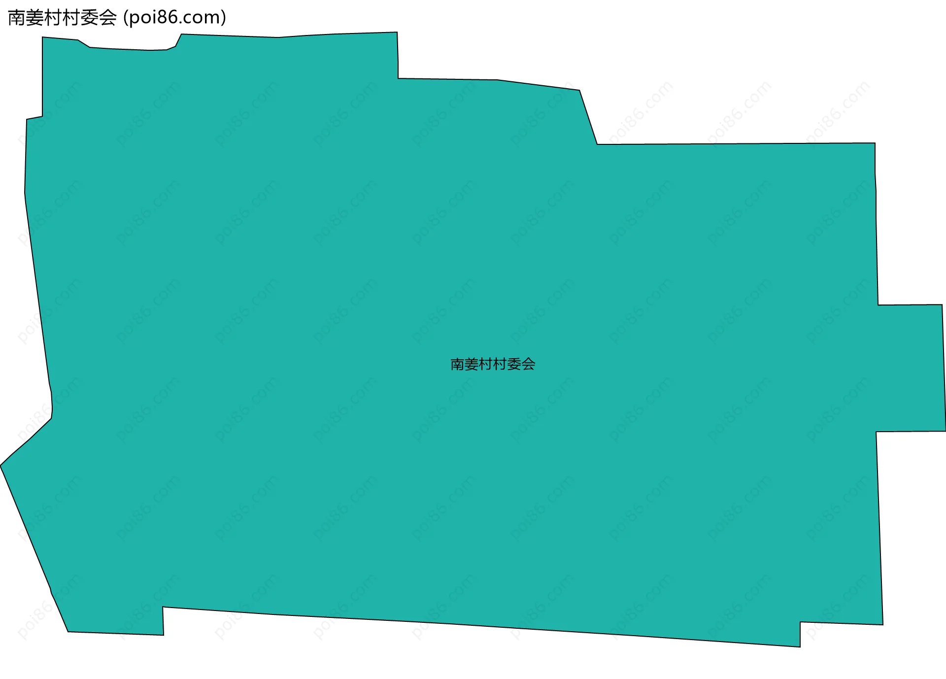 南姜村村委会边界地图
