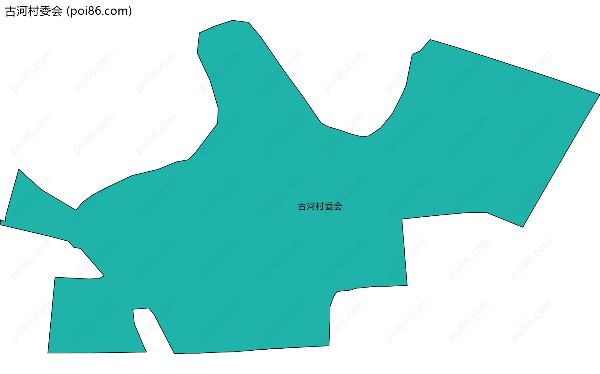 古河村委会边界地图