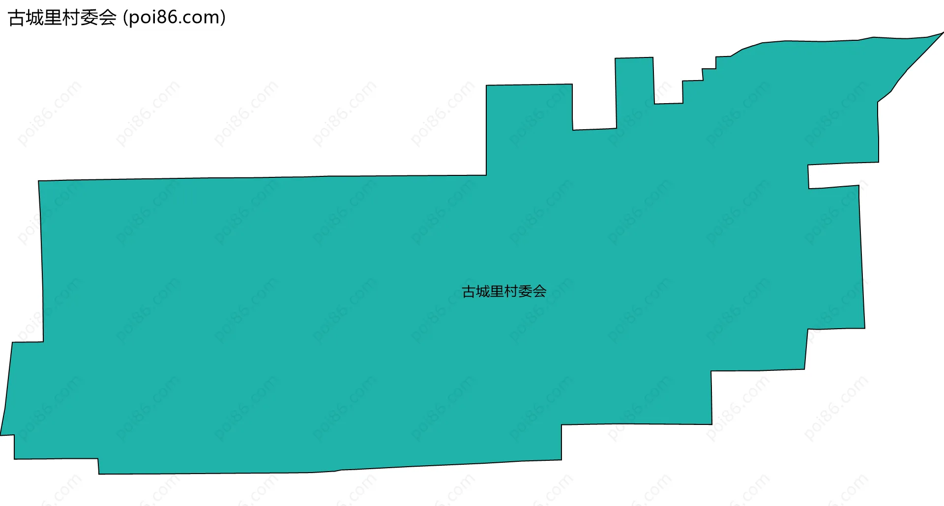 古城里村委会边界地图