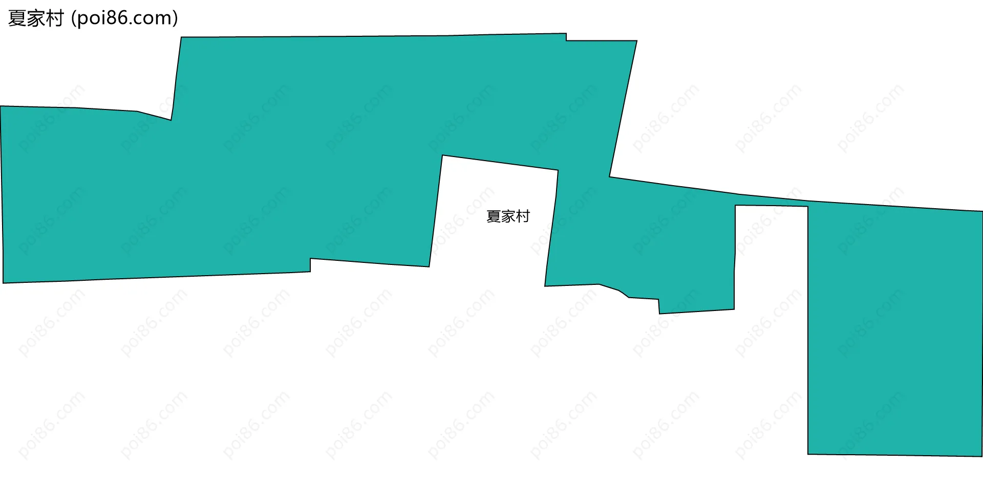 夏家村边界地图