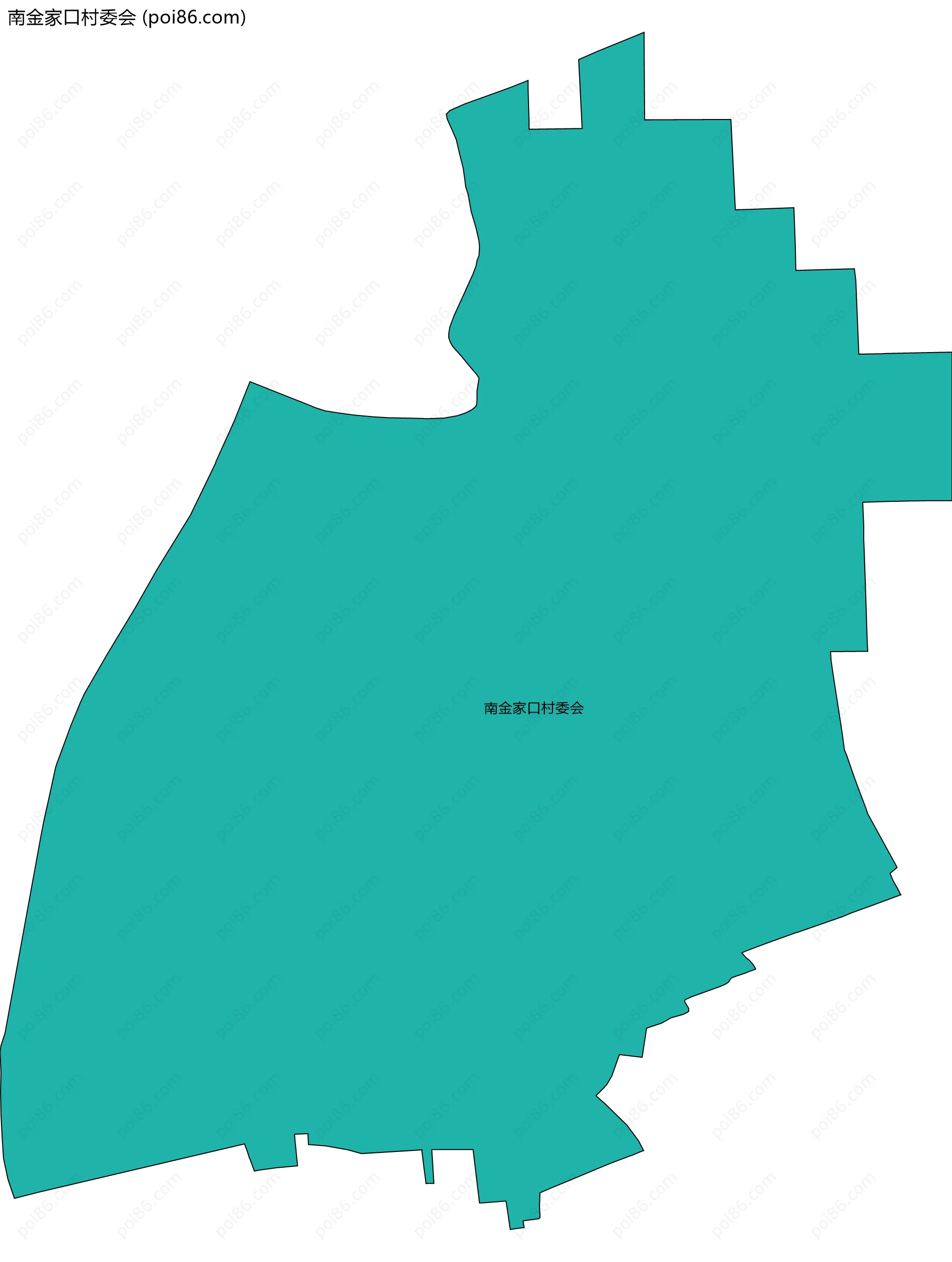 南金家口村委会边界地图