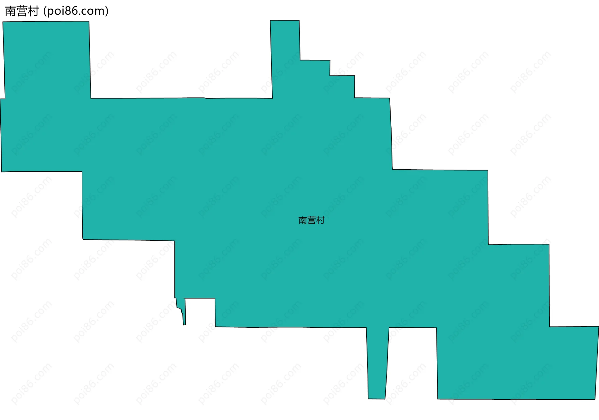 南营村边界地图