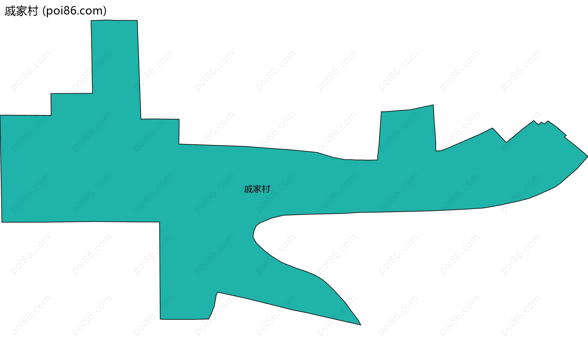 戚家村边界地图