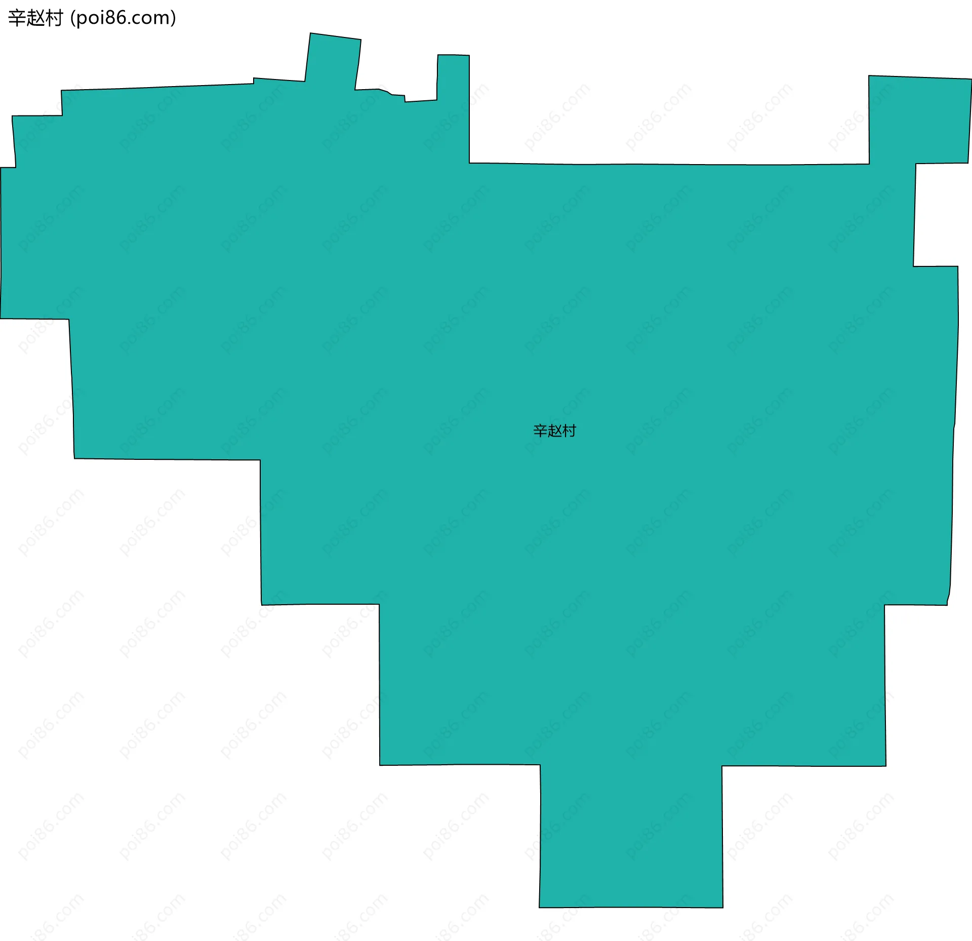 辛赵村边界地图