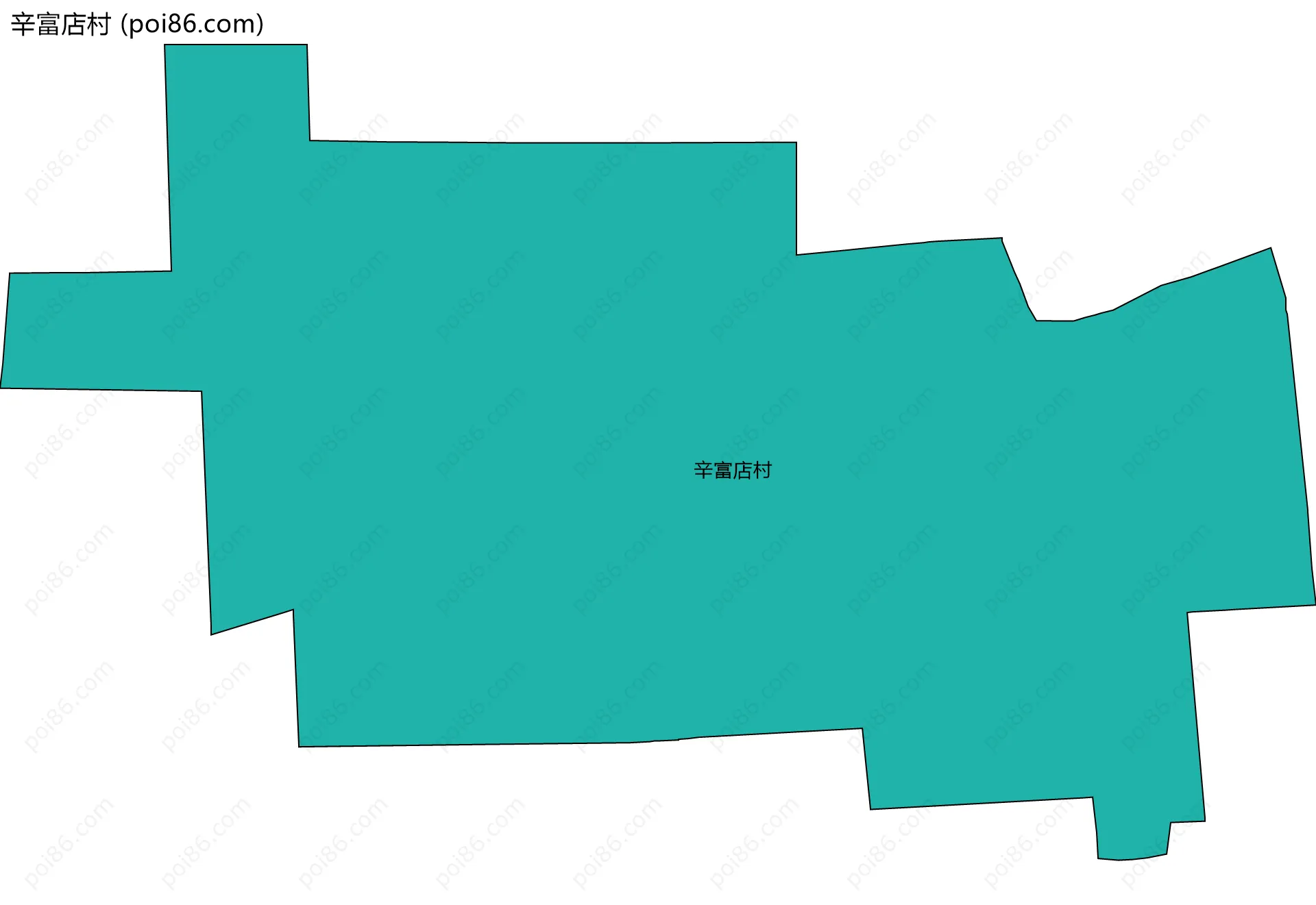 辛富店村边界地图