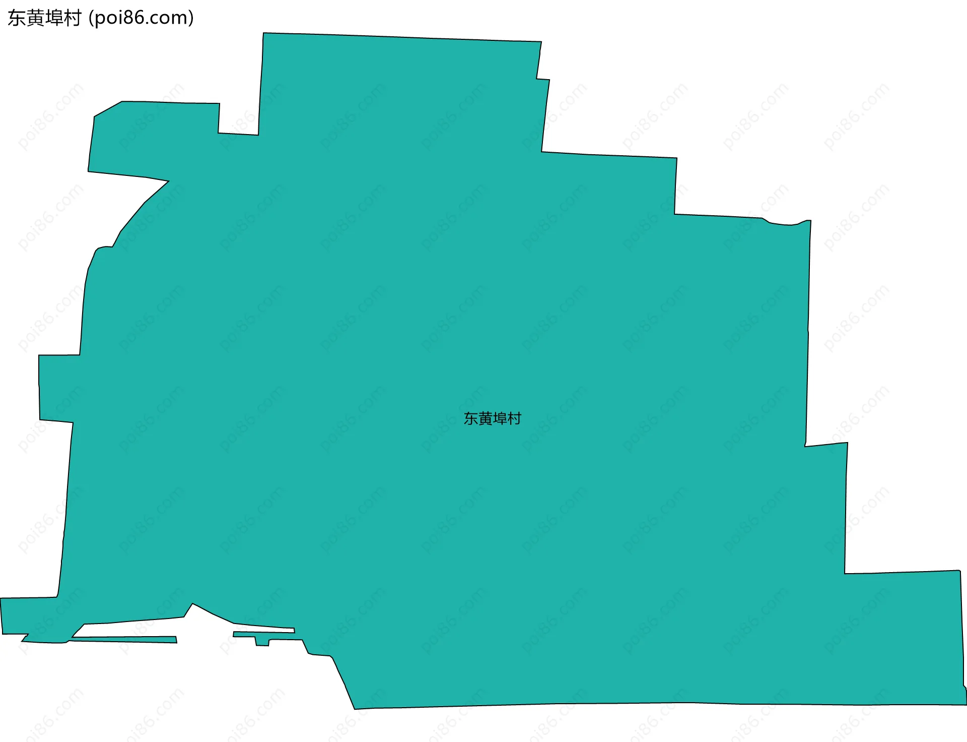 东黄埠村边界地图