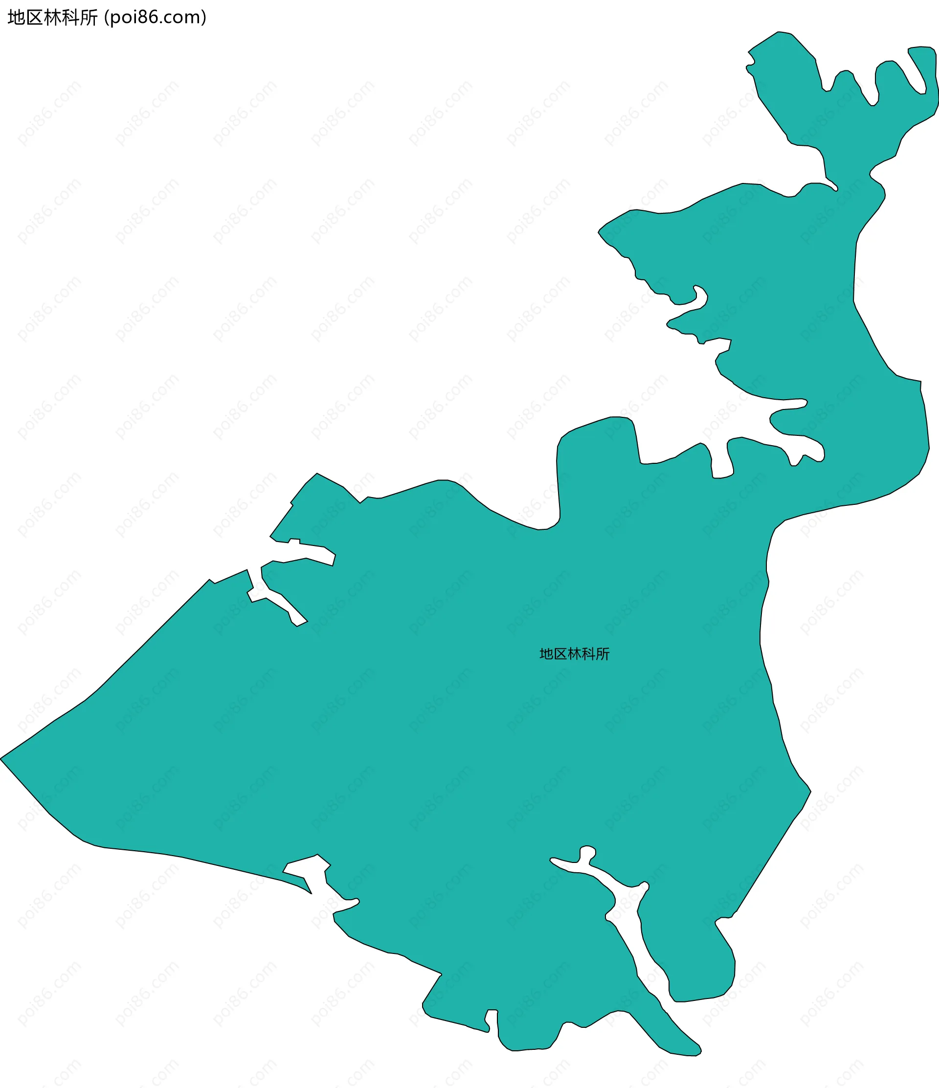 地区林科所边界地图