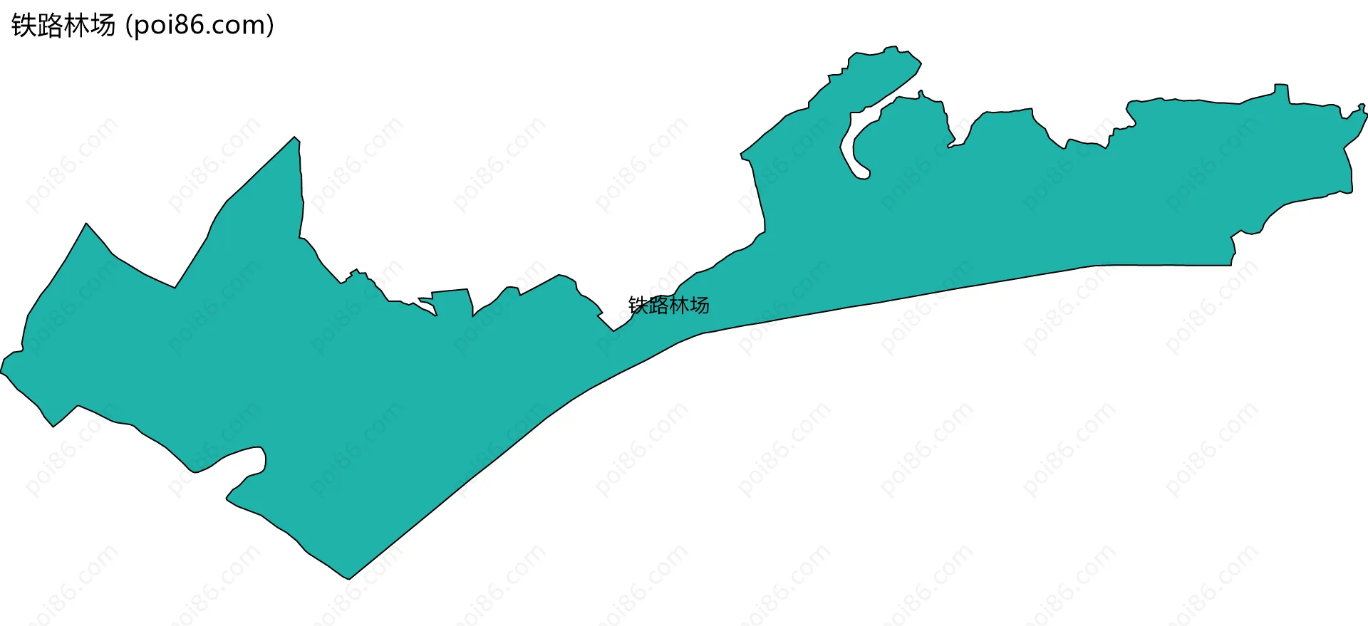 铁路林场边界地图