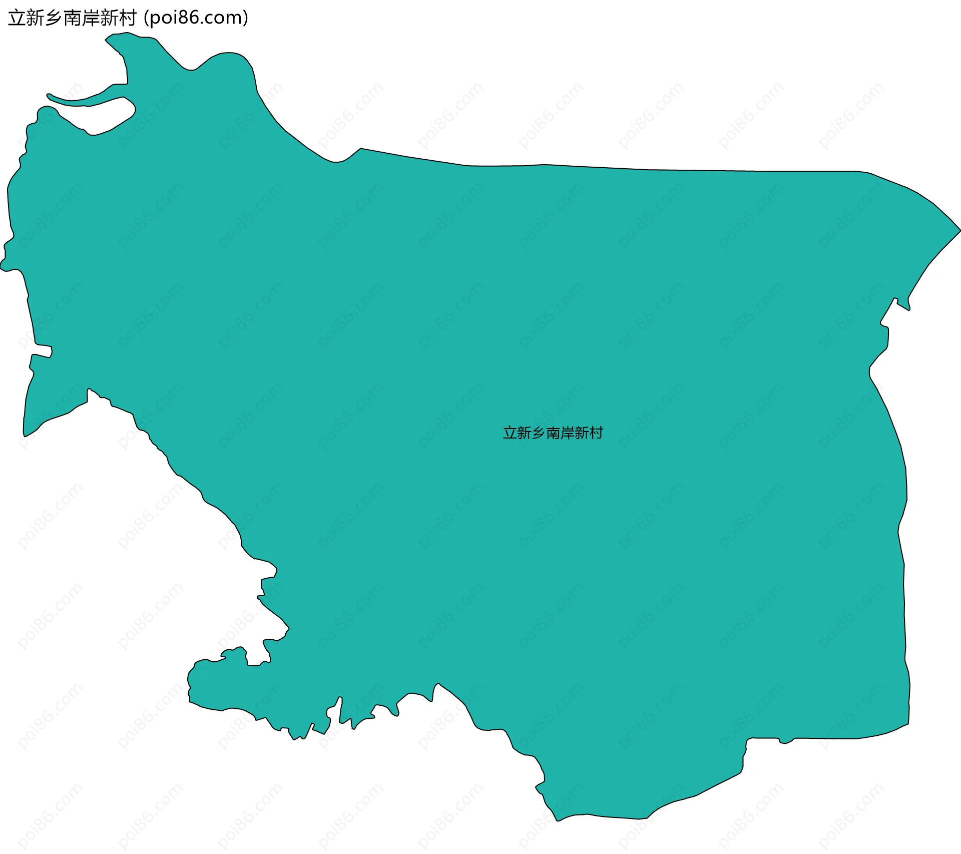 立新乡南岸新村边界地图