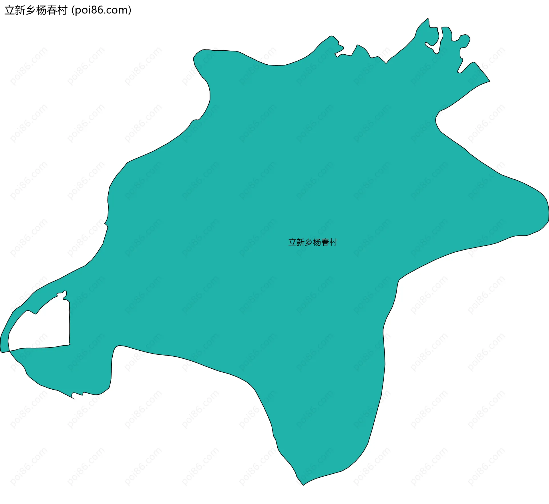 立新乡杨春村边界地图