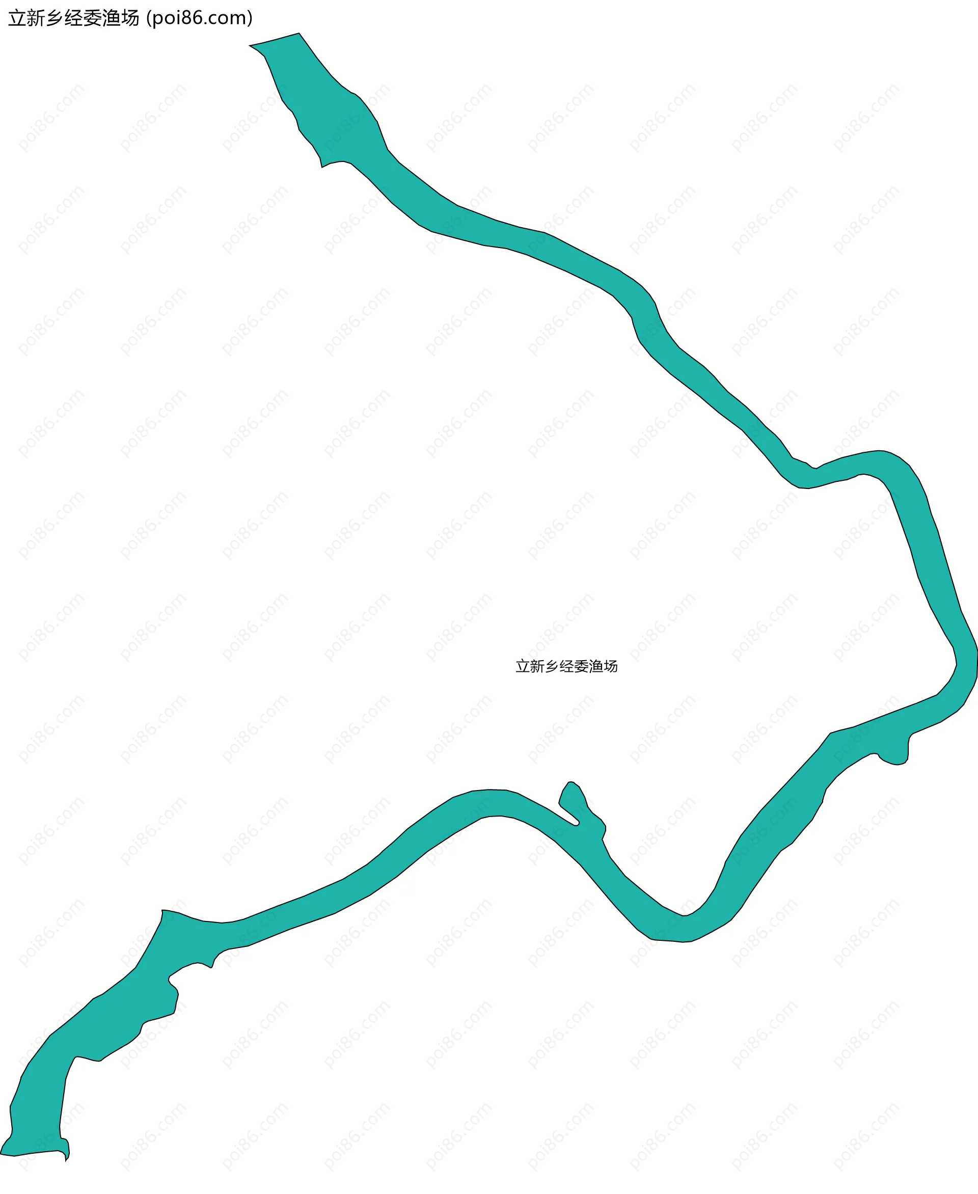 立新乡经委渔场边界地图