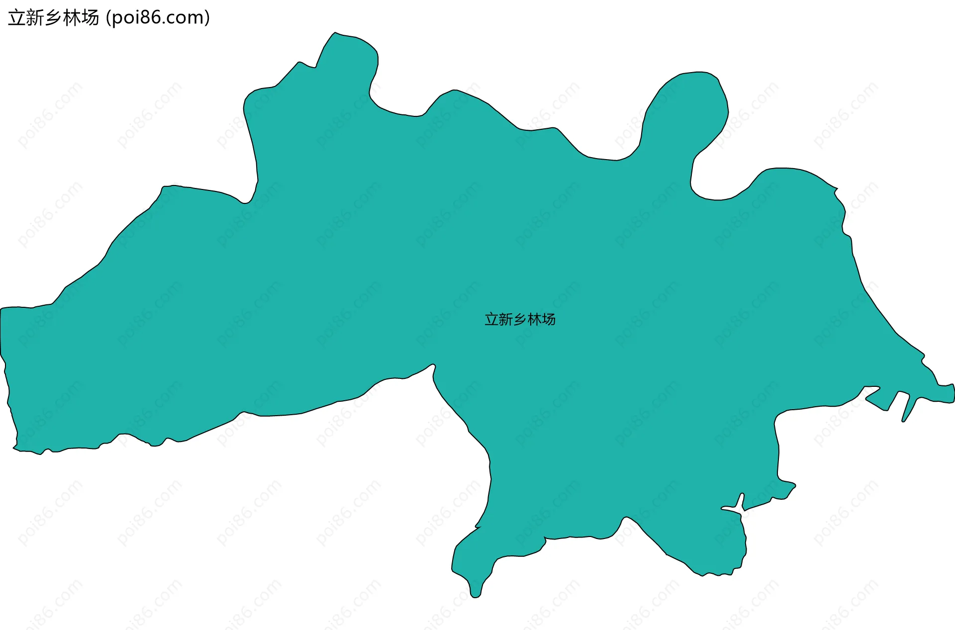 立新乡林场边界地图