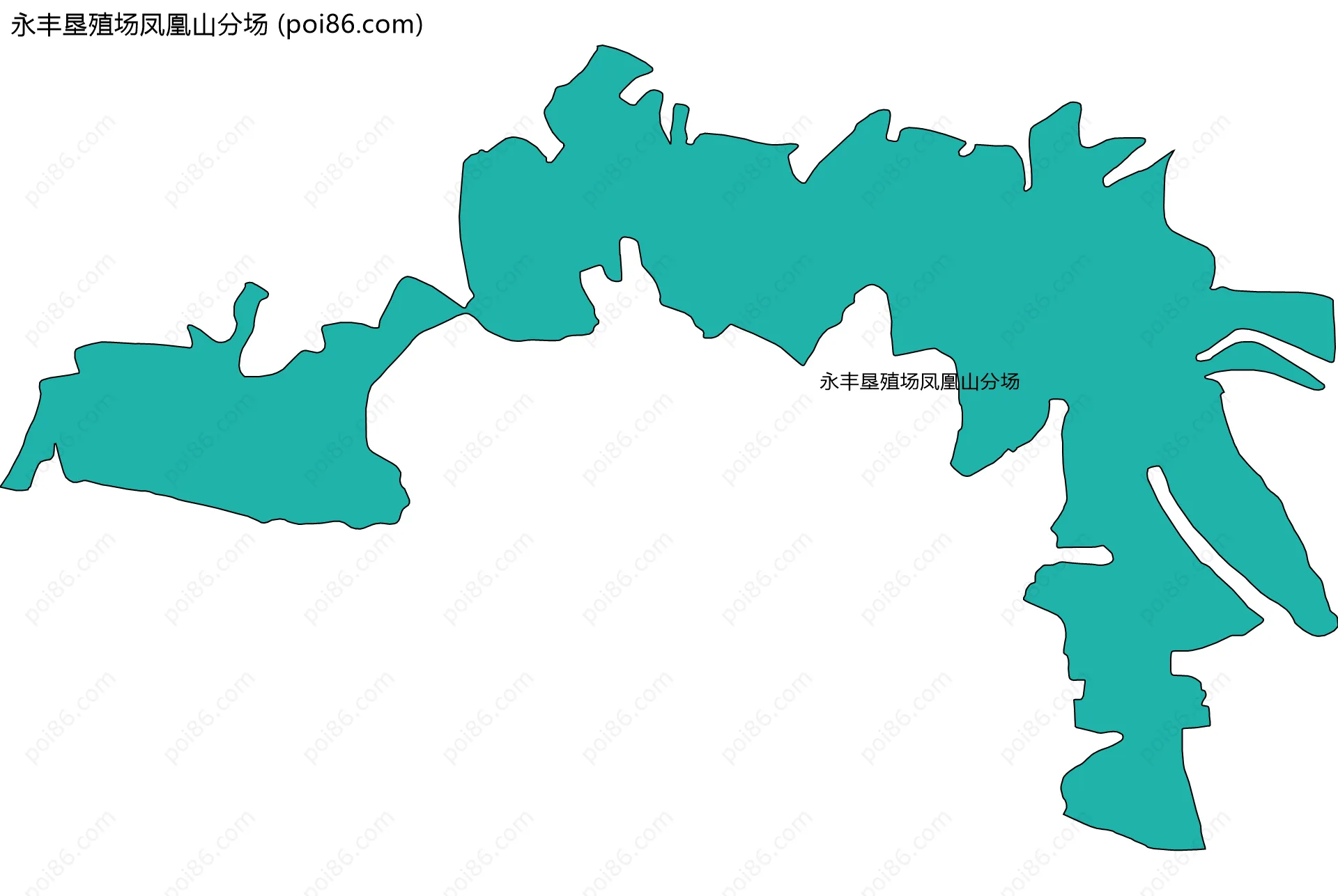 永丰垦殖场凤凰山分场边界地图