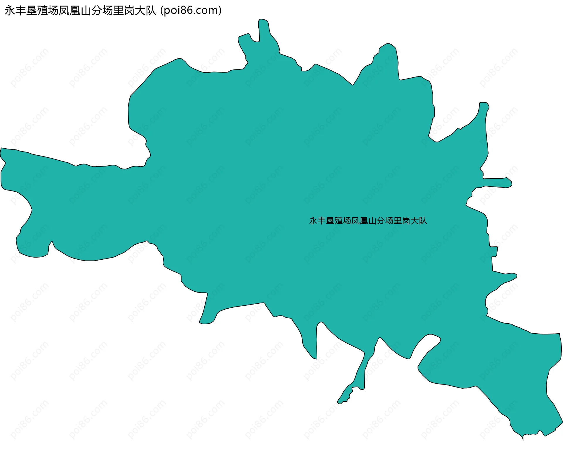 永丰垦殖场凤凰山分场里岗大队边界地图