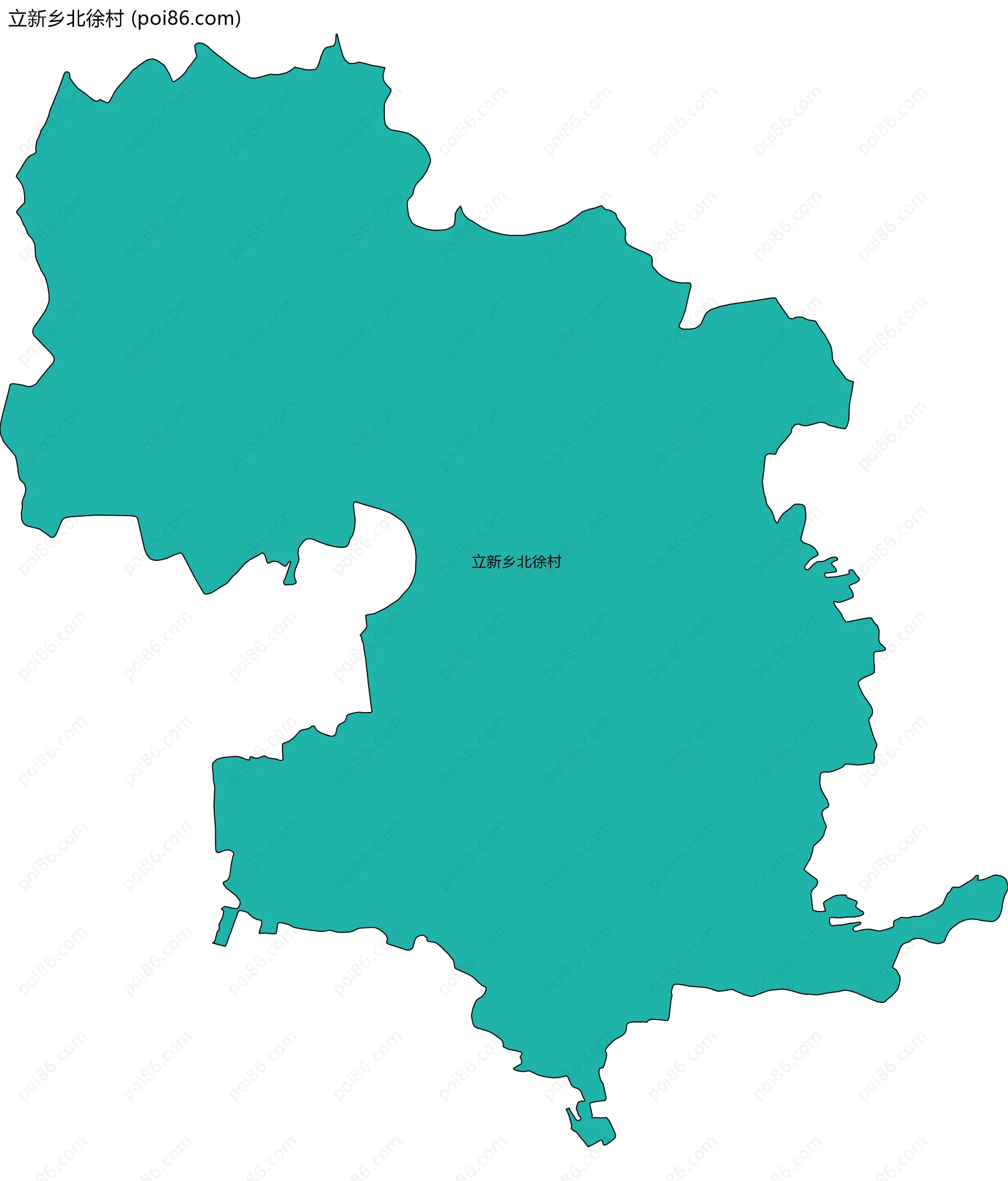 立新乡北徐村边界地图