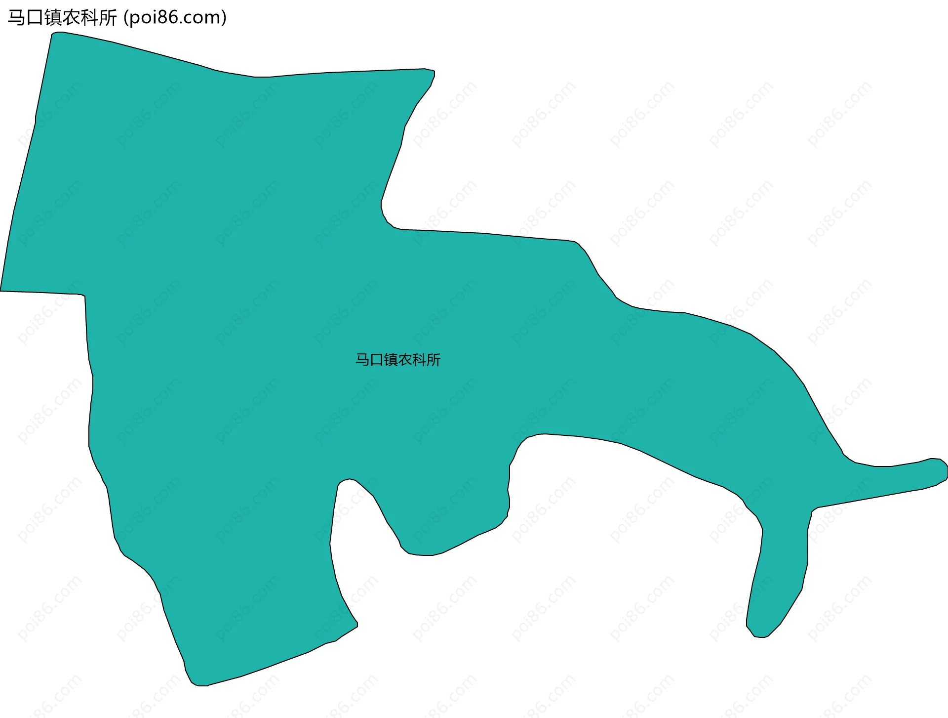 马口镇农科所边界地图