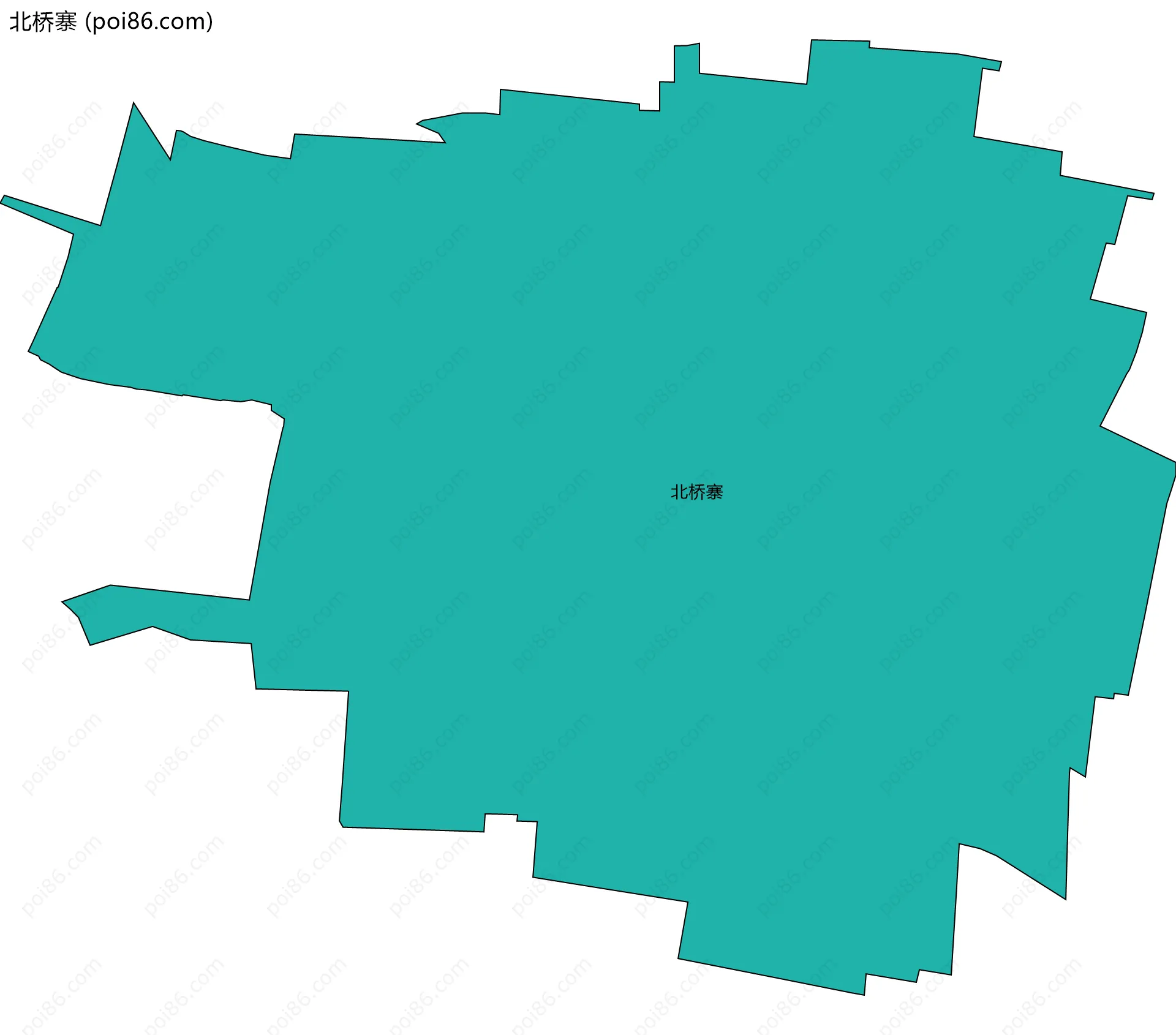 北桥寨边界地图