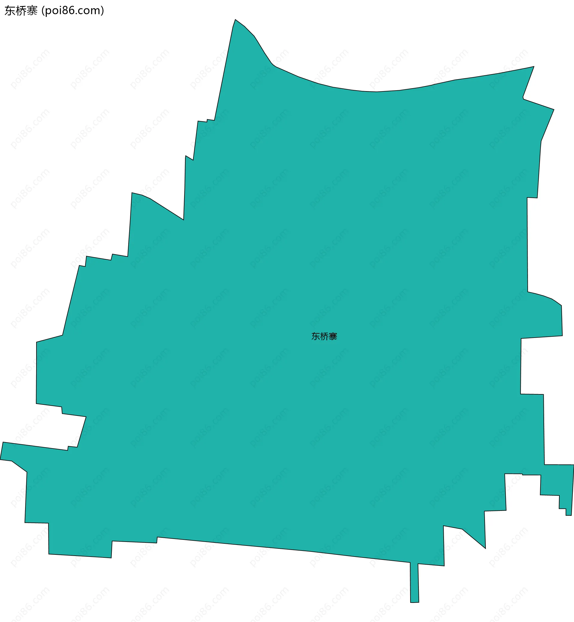 东桥寨边界地图