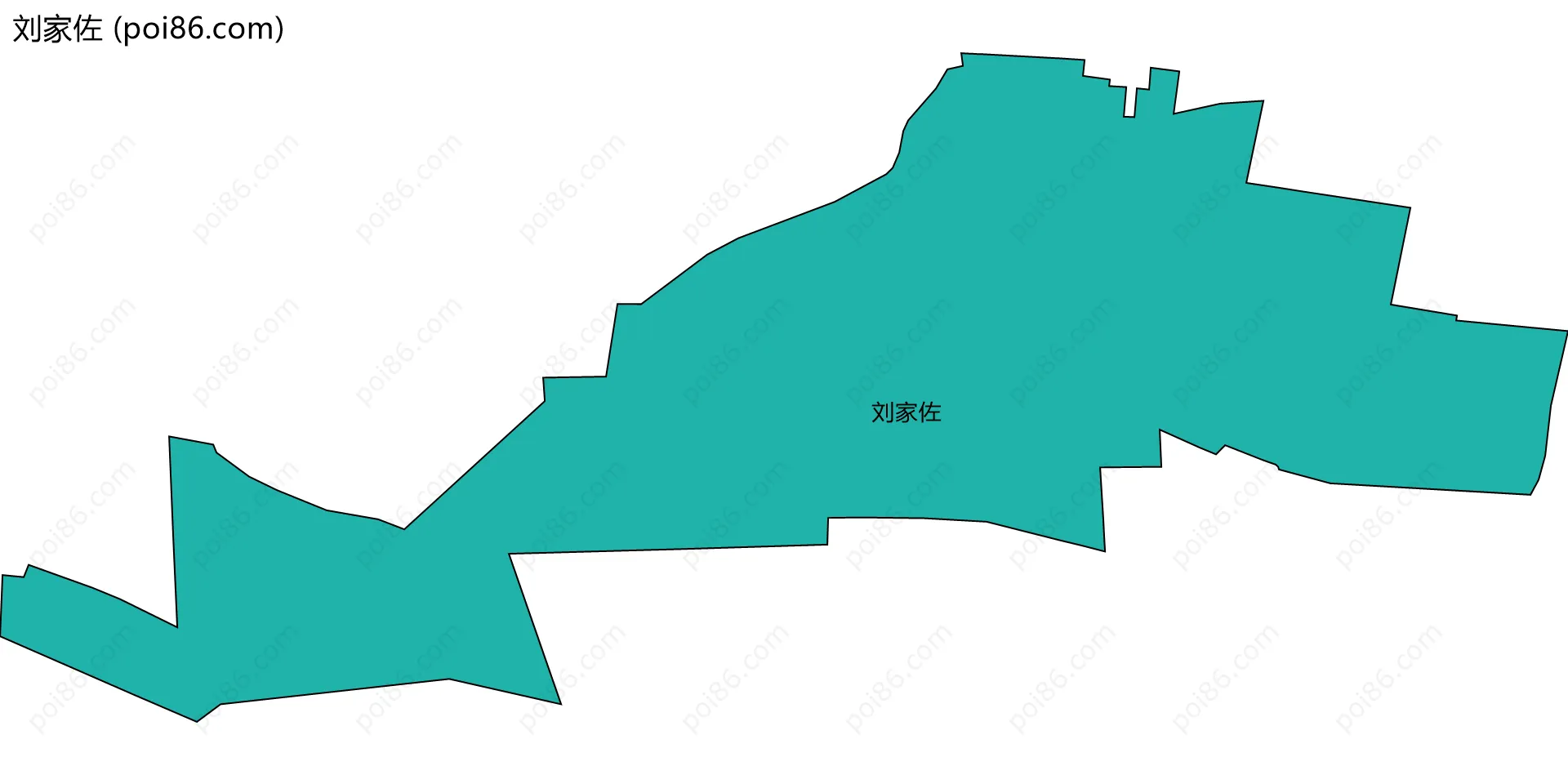 刘家佐边界地图