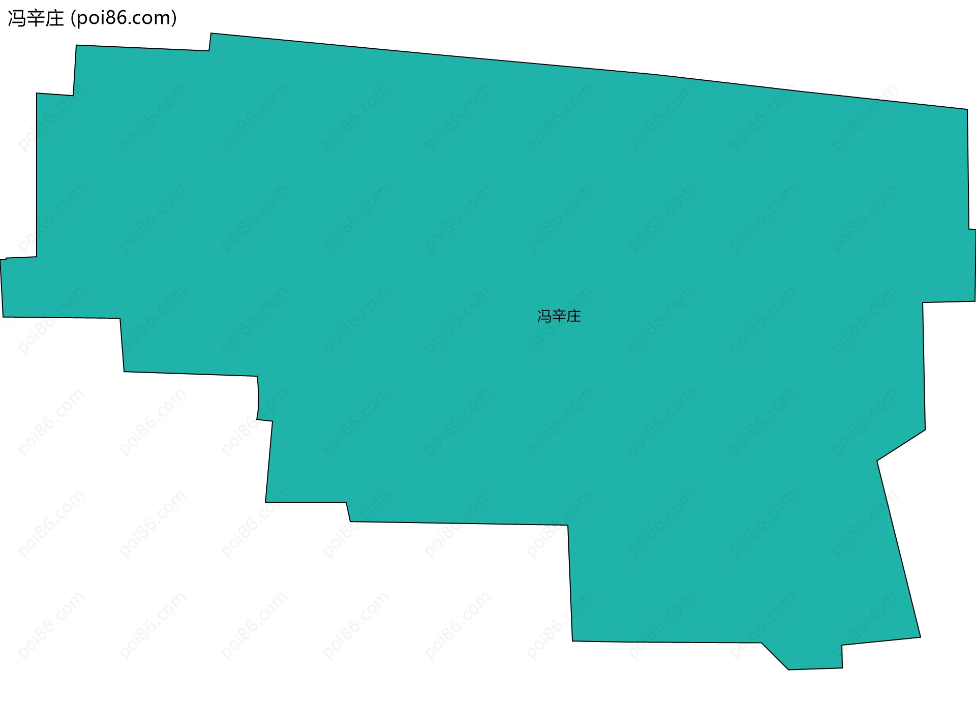 冯辛庄边界地图