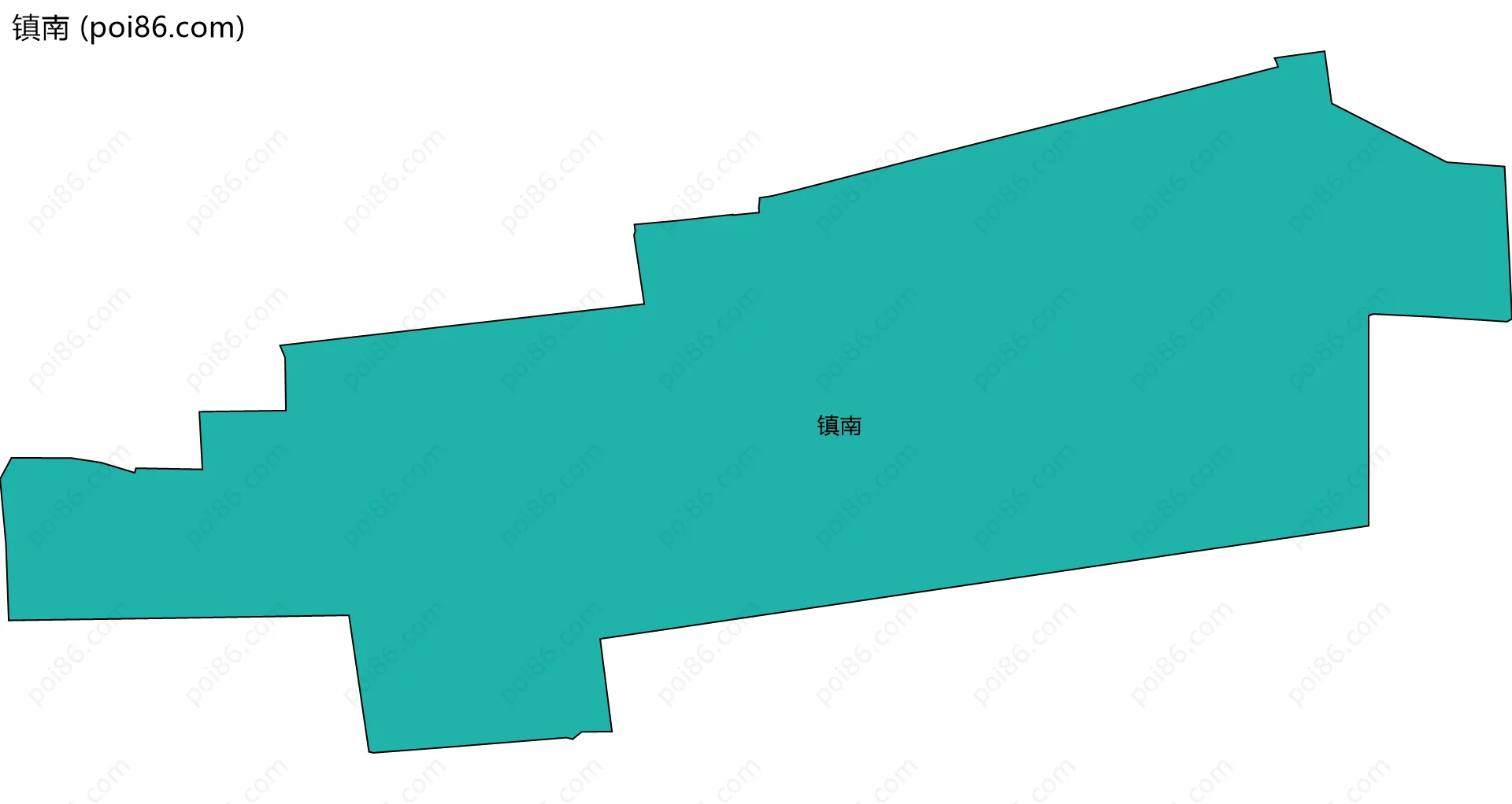 镇南边界地图