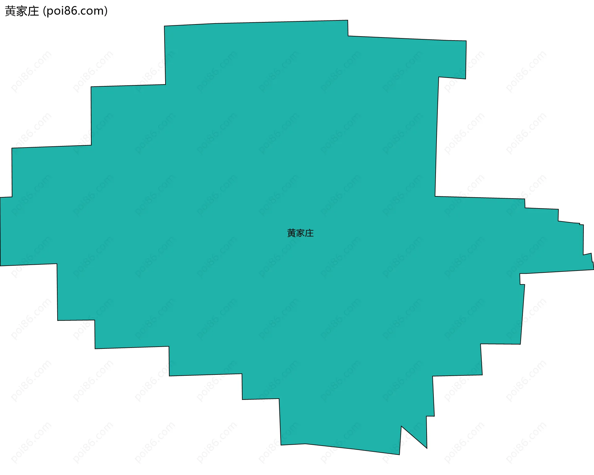 黄家庄边界地图