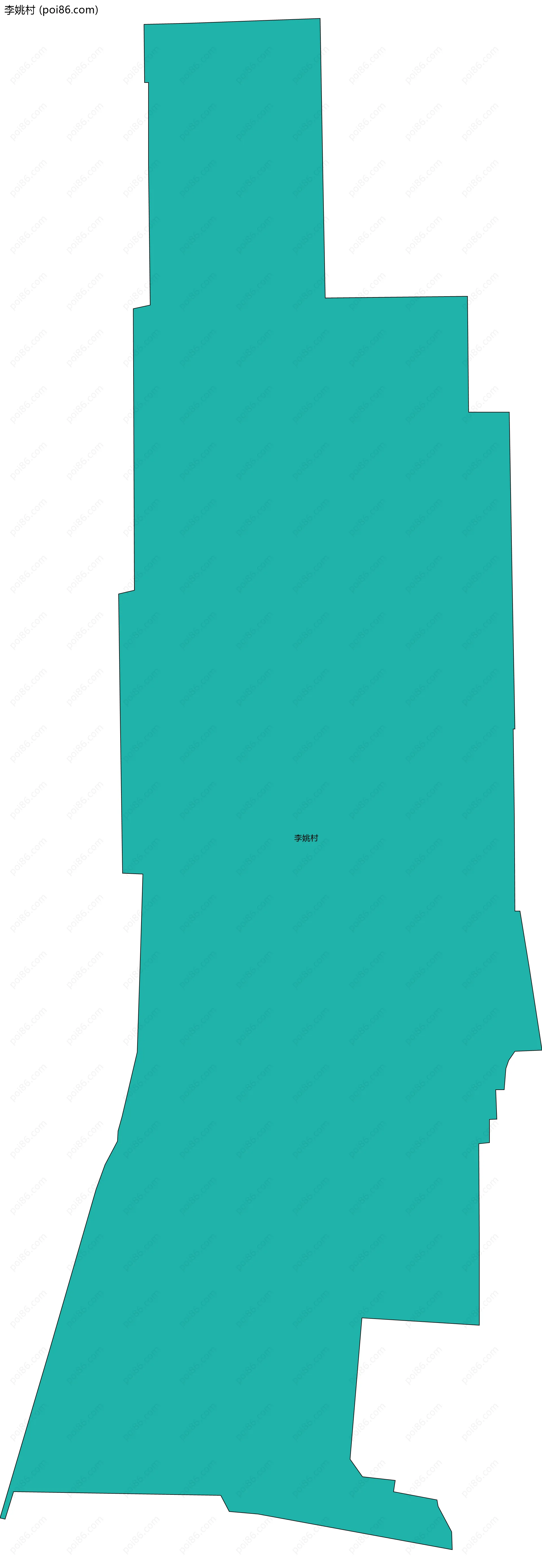 李姚村边界地图