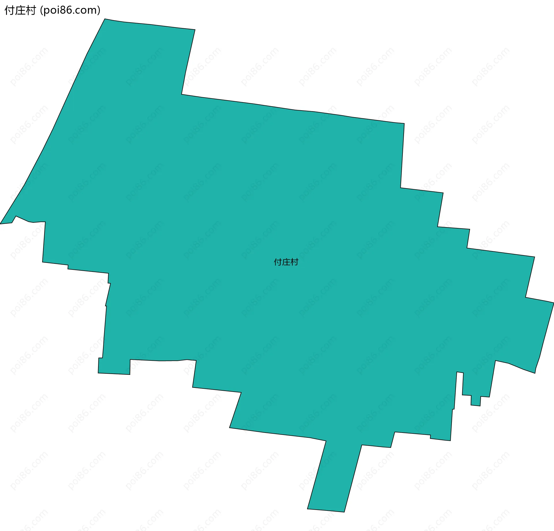 付庄村边界地图