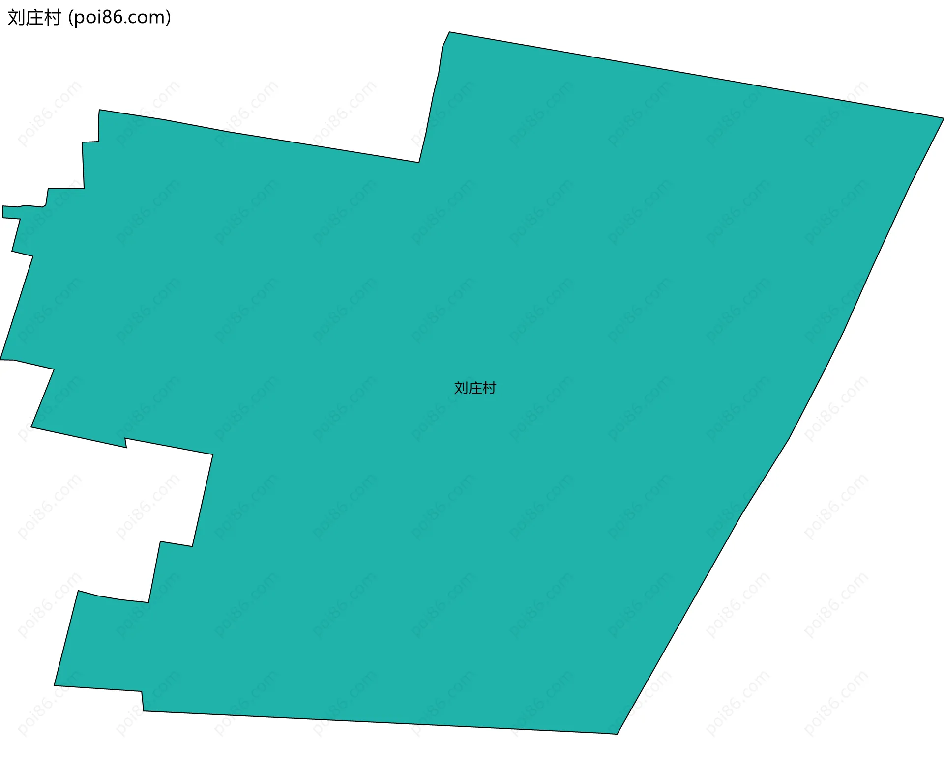 刘庄村边界地图