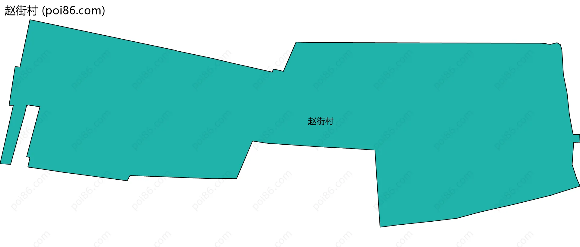 赵街村边界地图