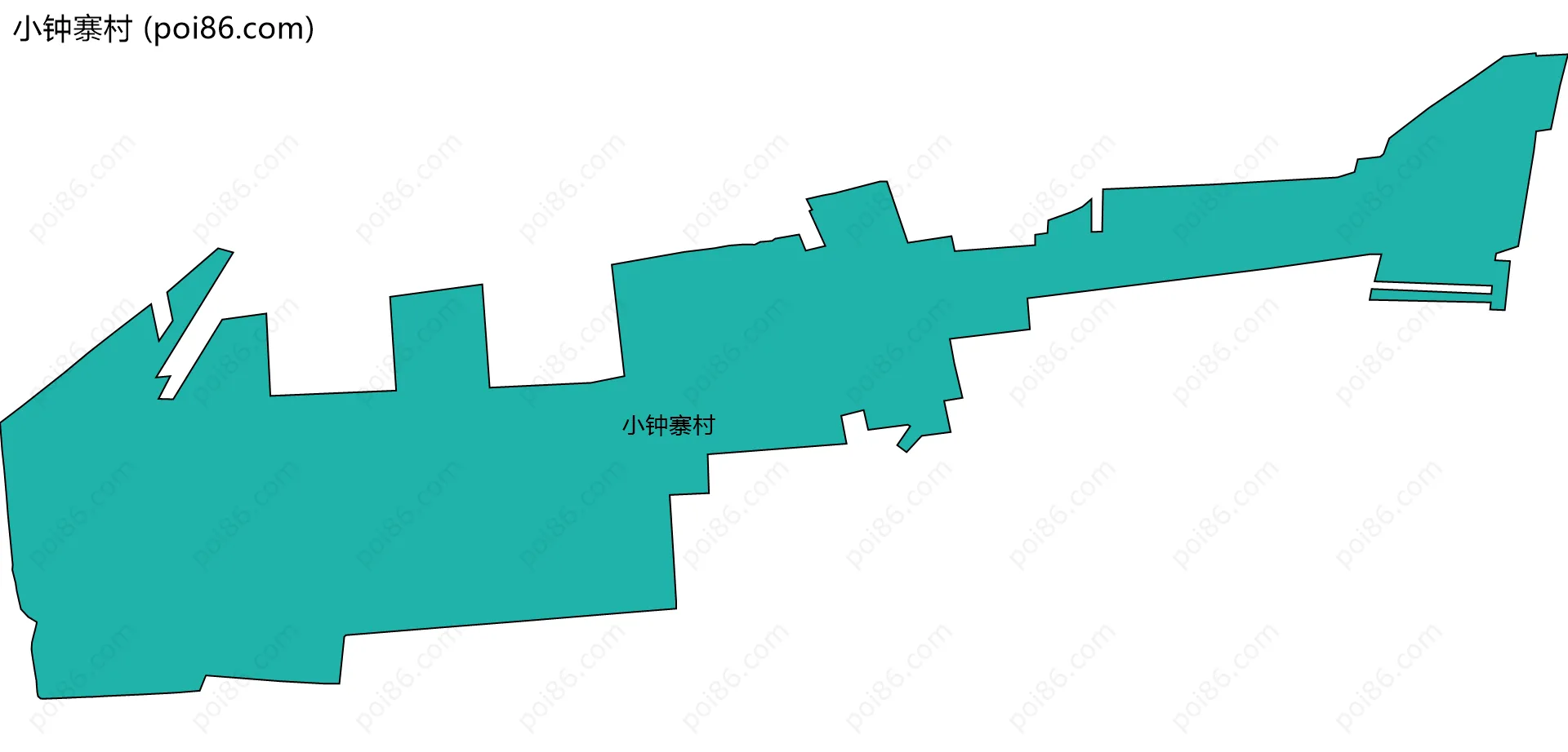 小钟寨村边界地图