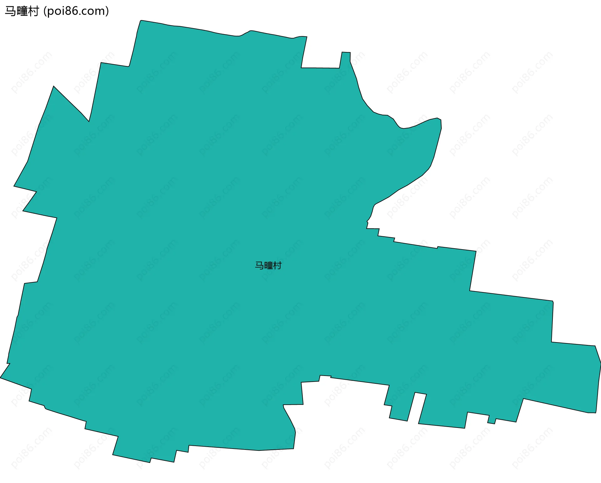 马疃村边界地图