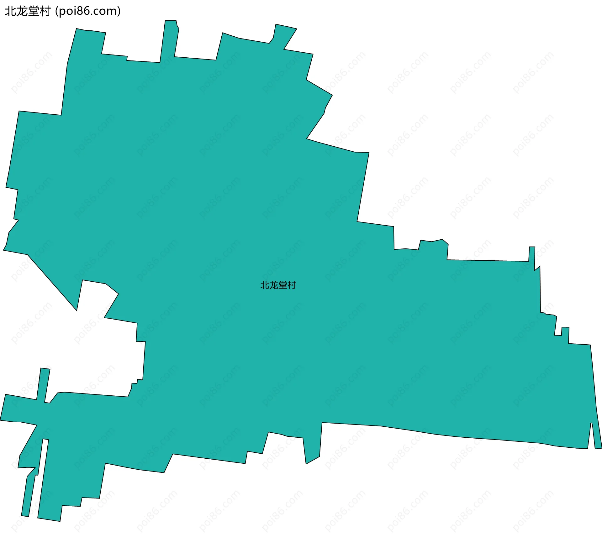 北龙堂村边界地图