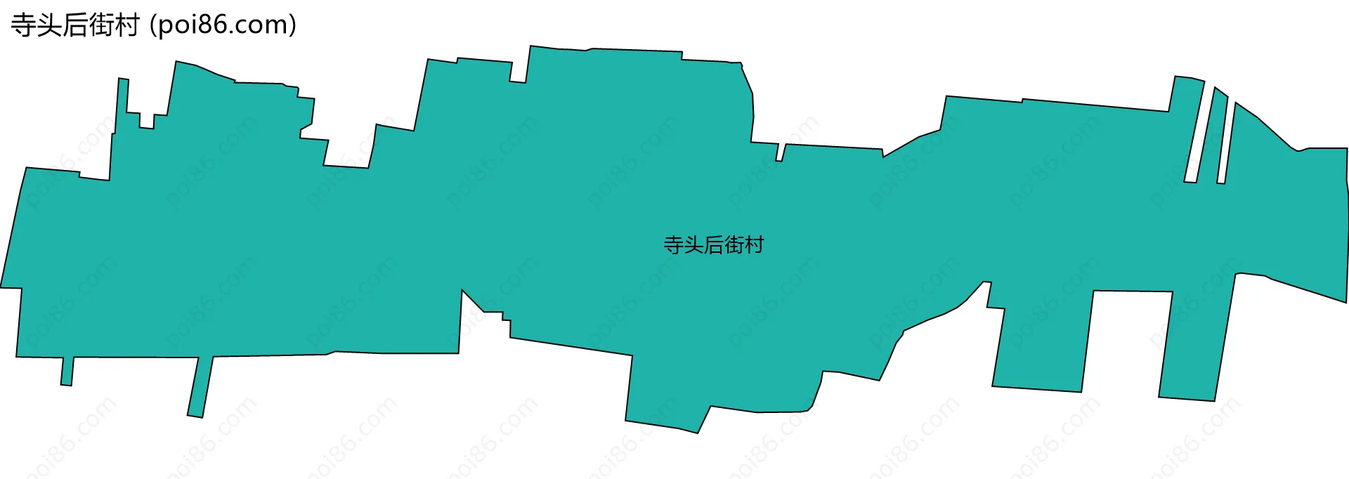 寺头后街村边界地图