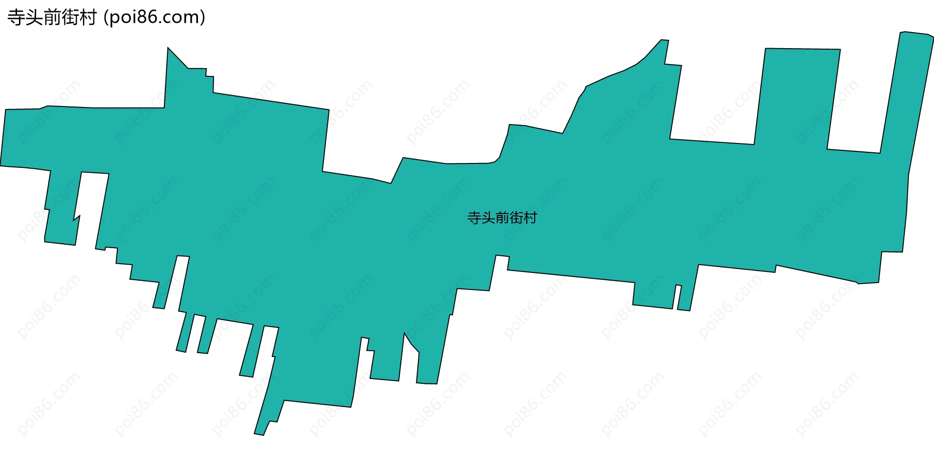 寺头前街村边界地图