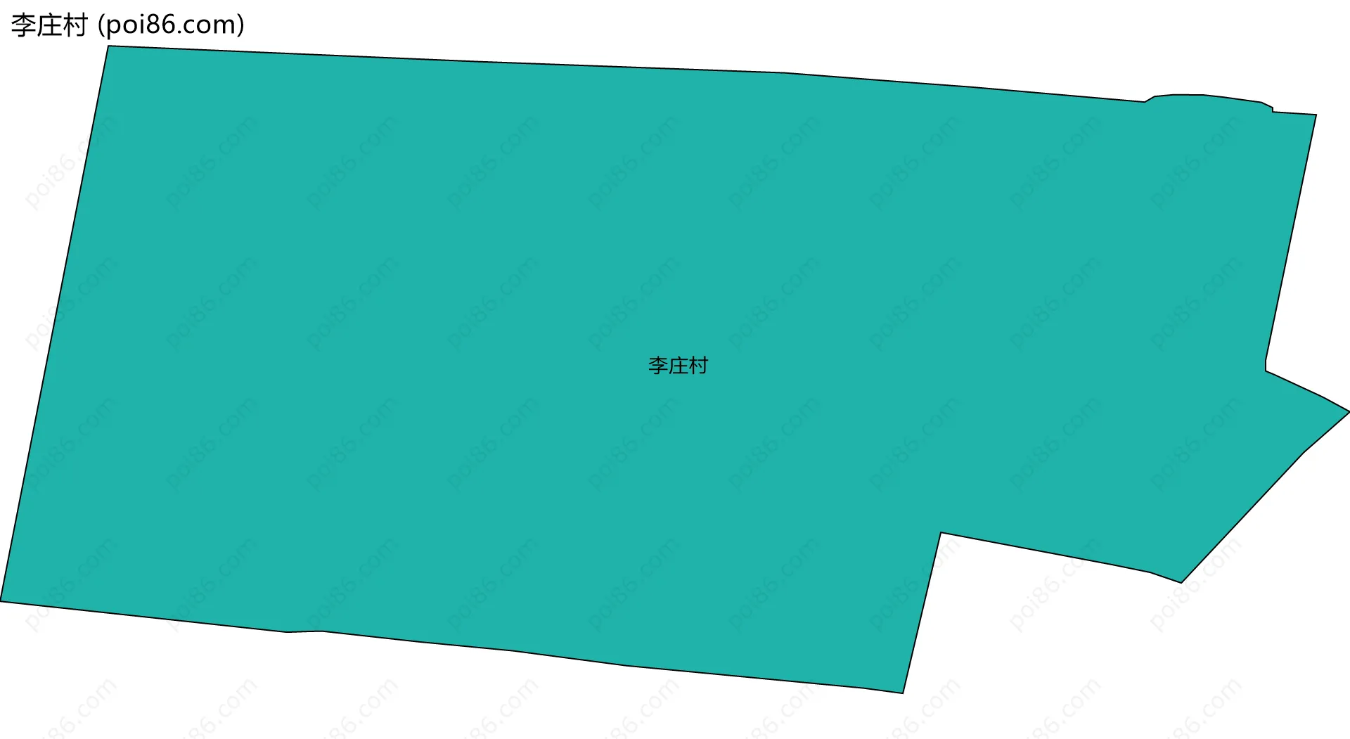 李庄村边界地图