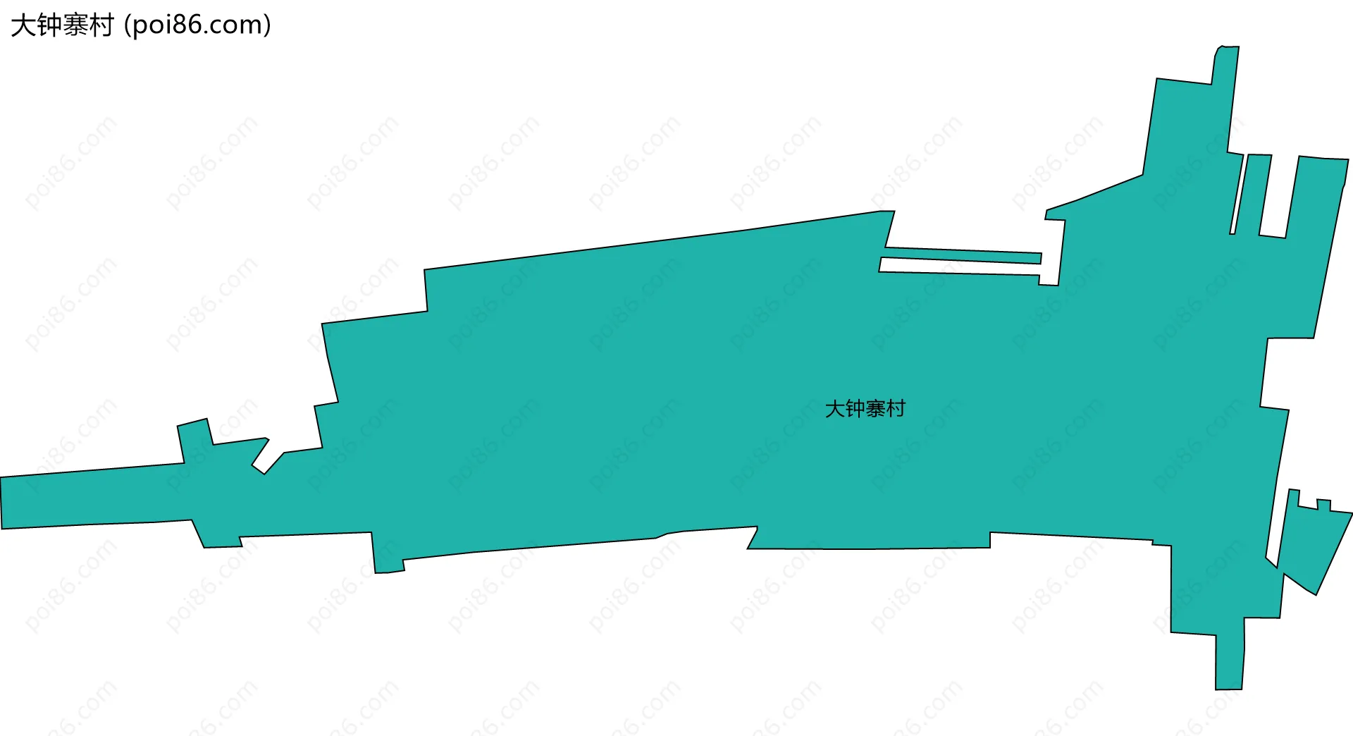 大钟寨村边界地图