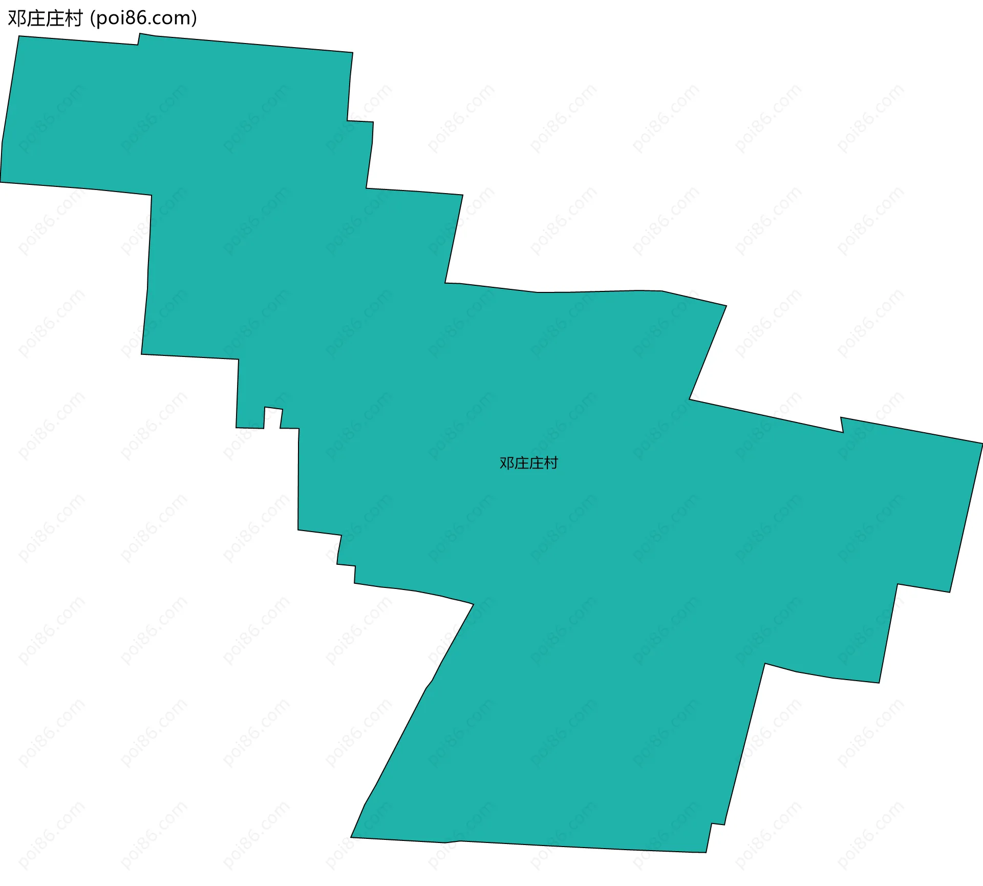 邓庄庄村边界地图
