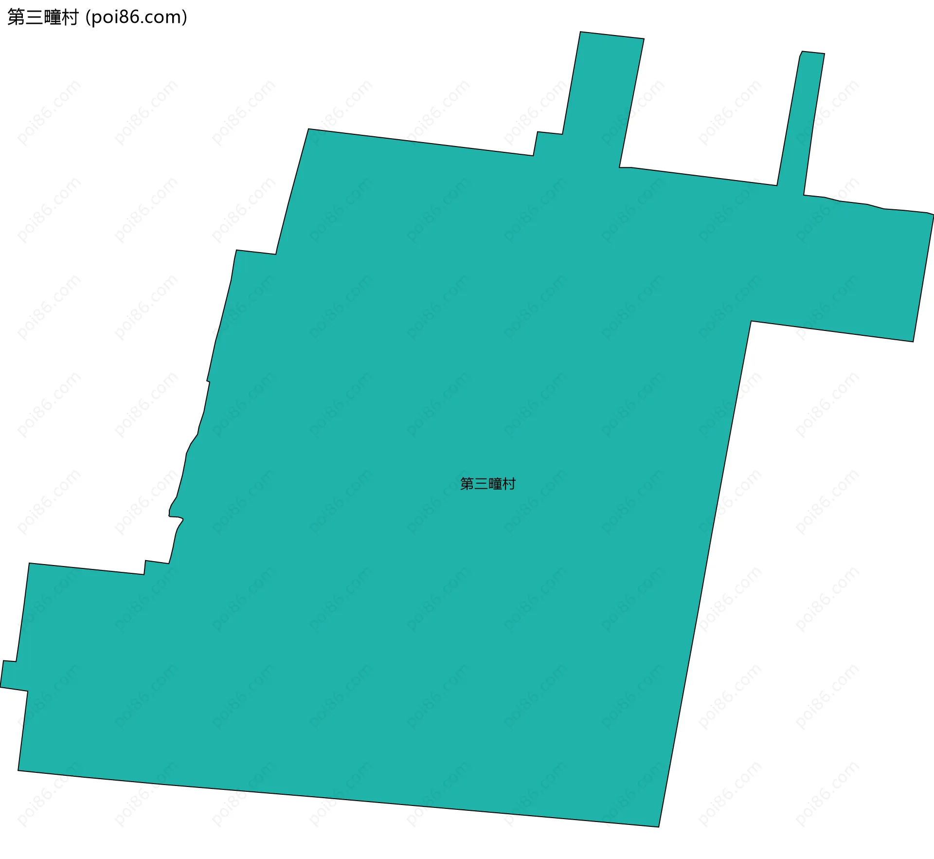 第三疃村边界地图