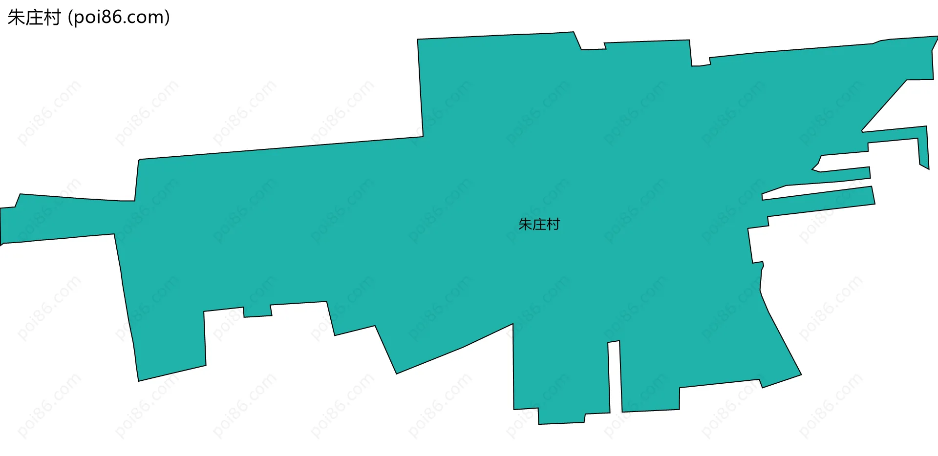 朱庄村边界地图