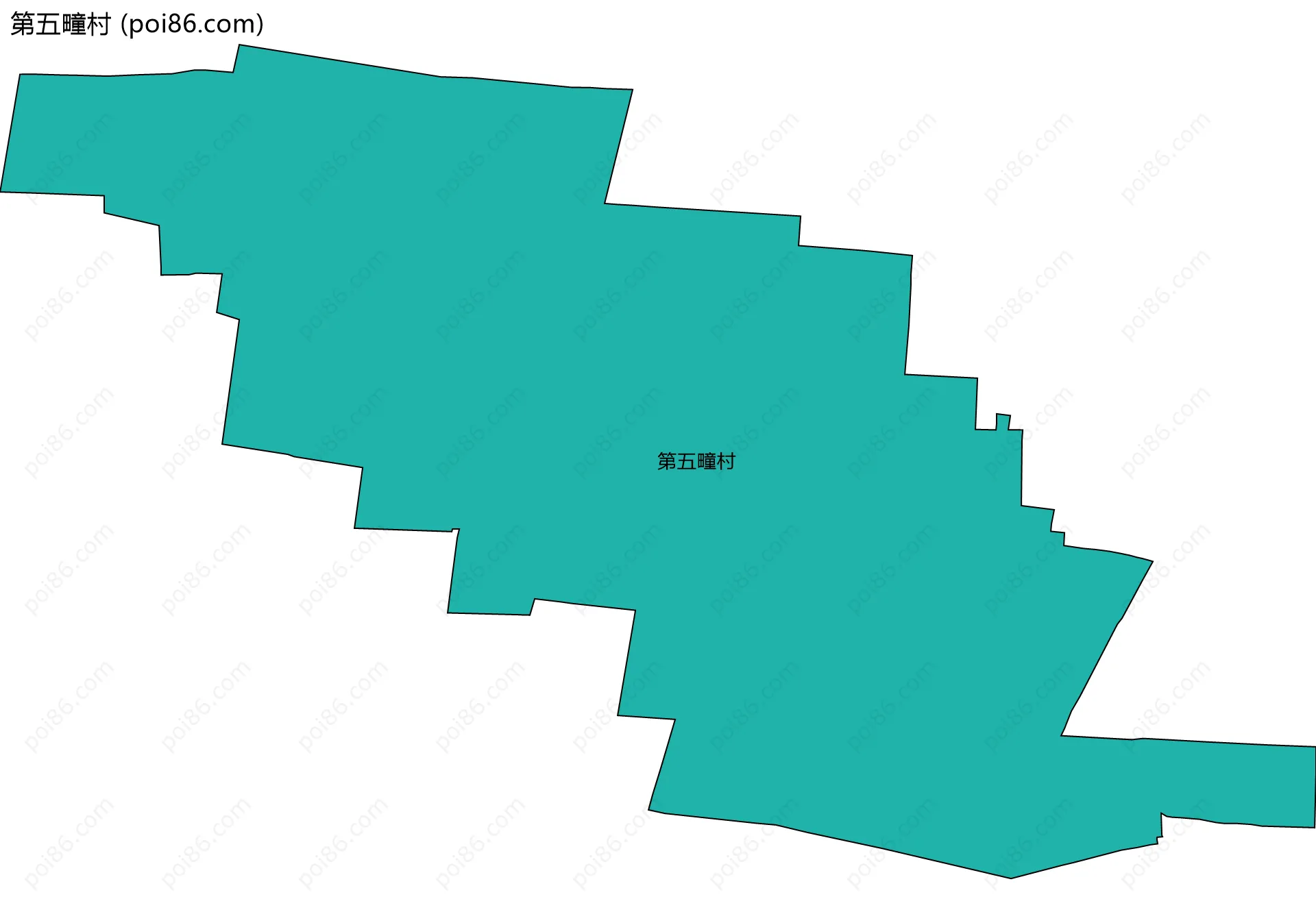 第五疃村边界地图