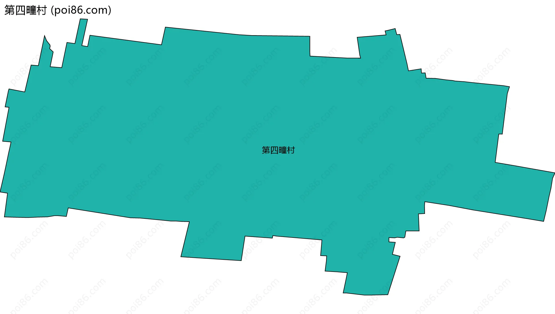 第四疃村边界地图