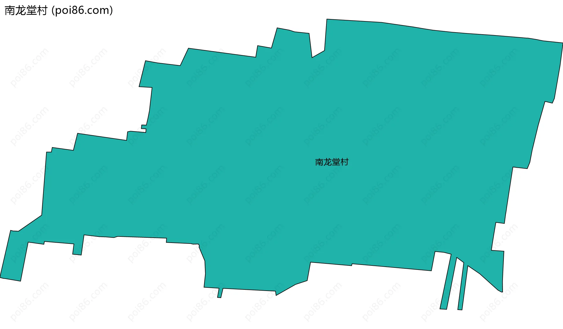 南龙堂村边界地图