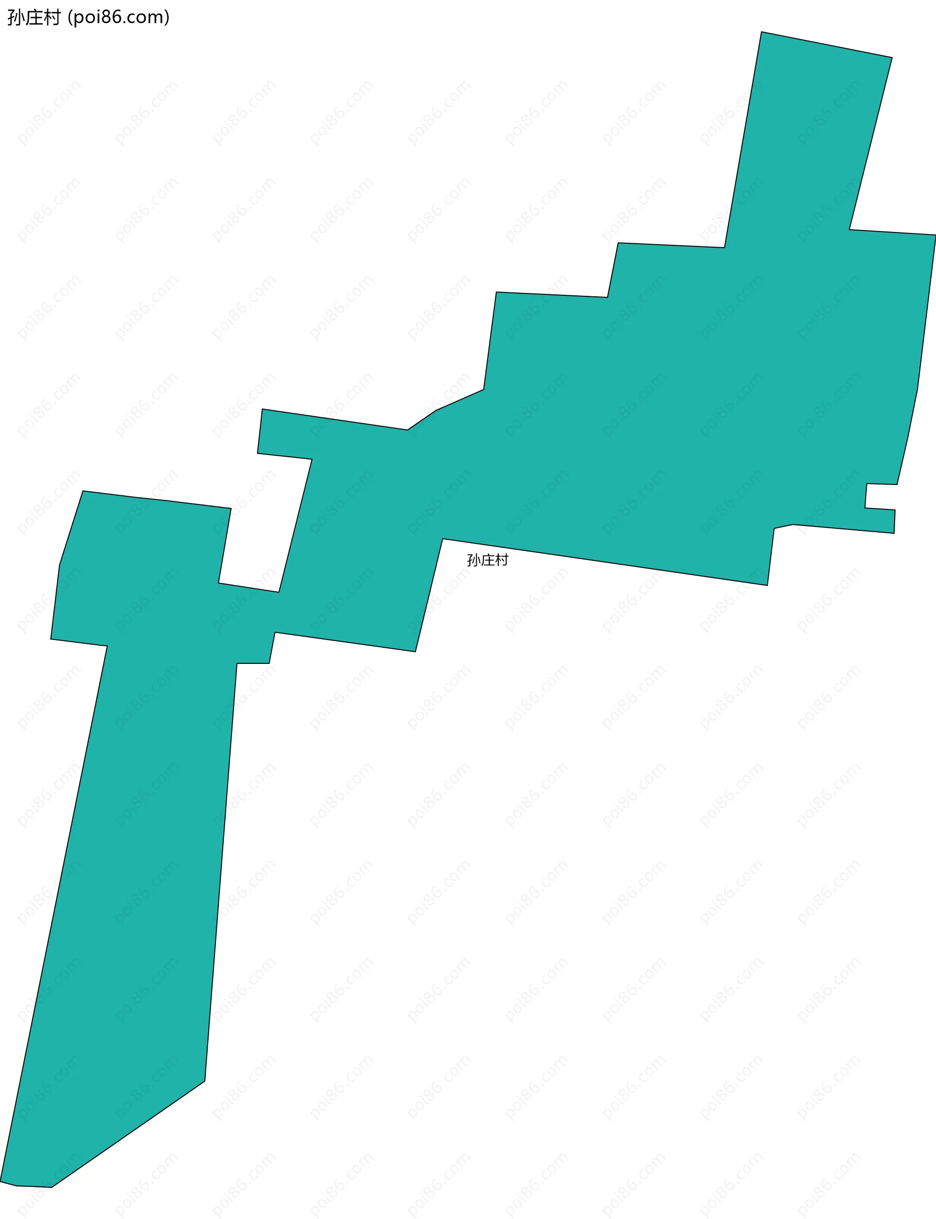 孙庄村边界地图