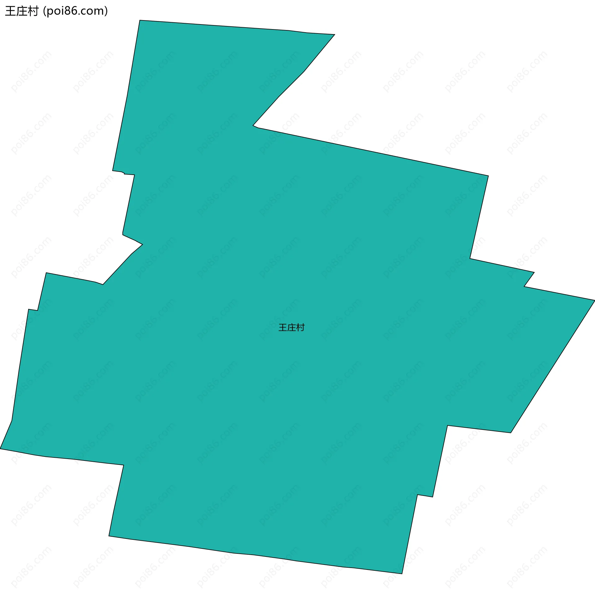 王庄村边界地图