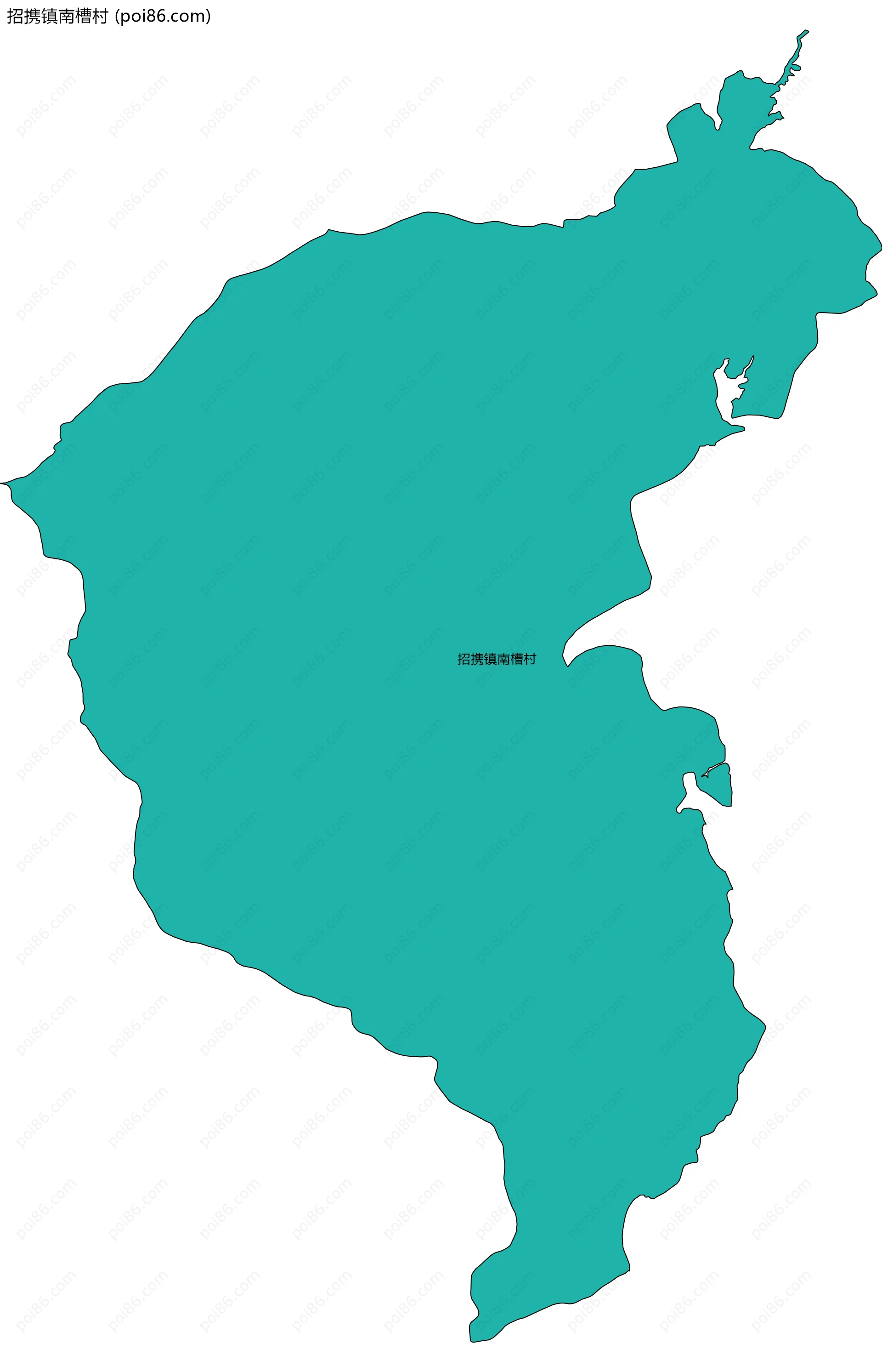 招携镇南槽村边界地图