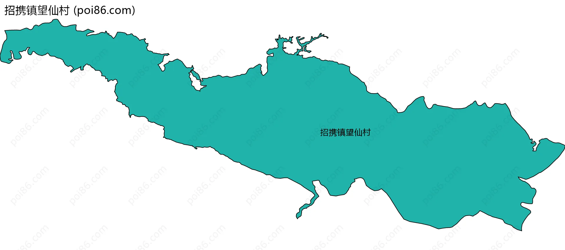 招携镇望仙村边界地图