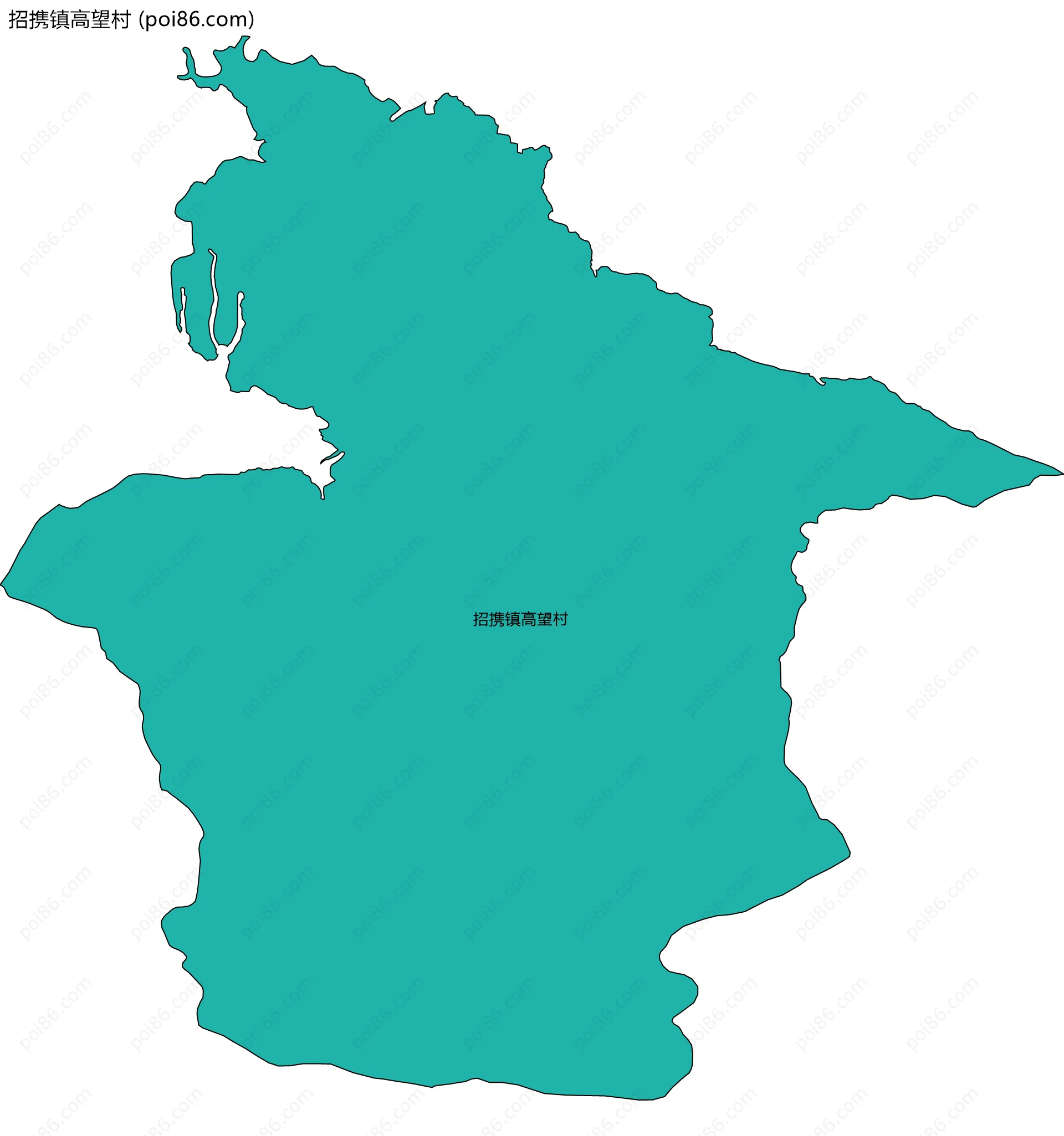 招携镇高望村边界地图